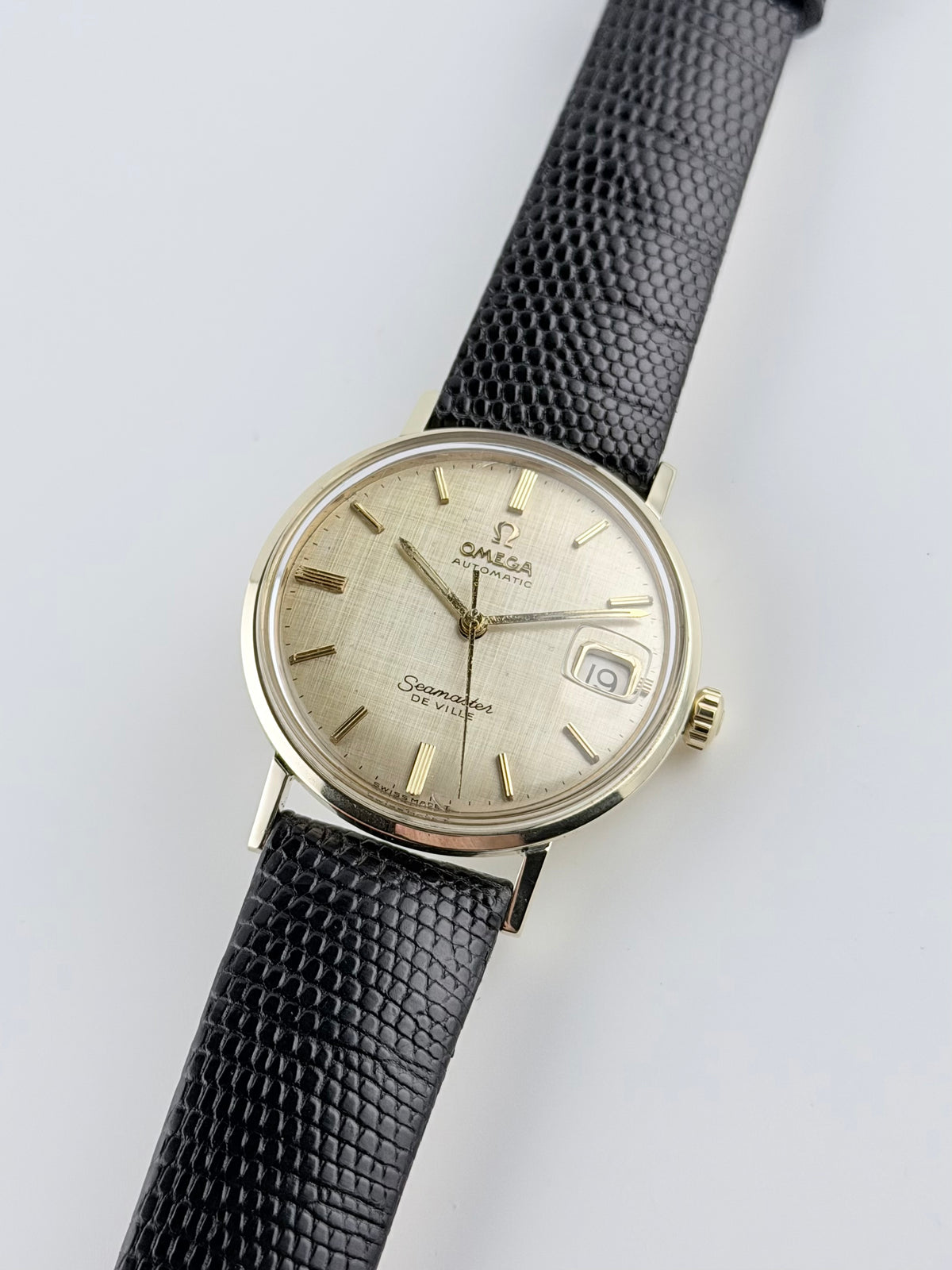 Omega Seamaster De Ville Automatic Linen Dial - 14ct Gold - KL6610