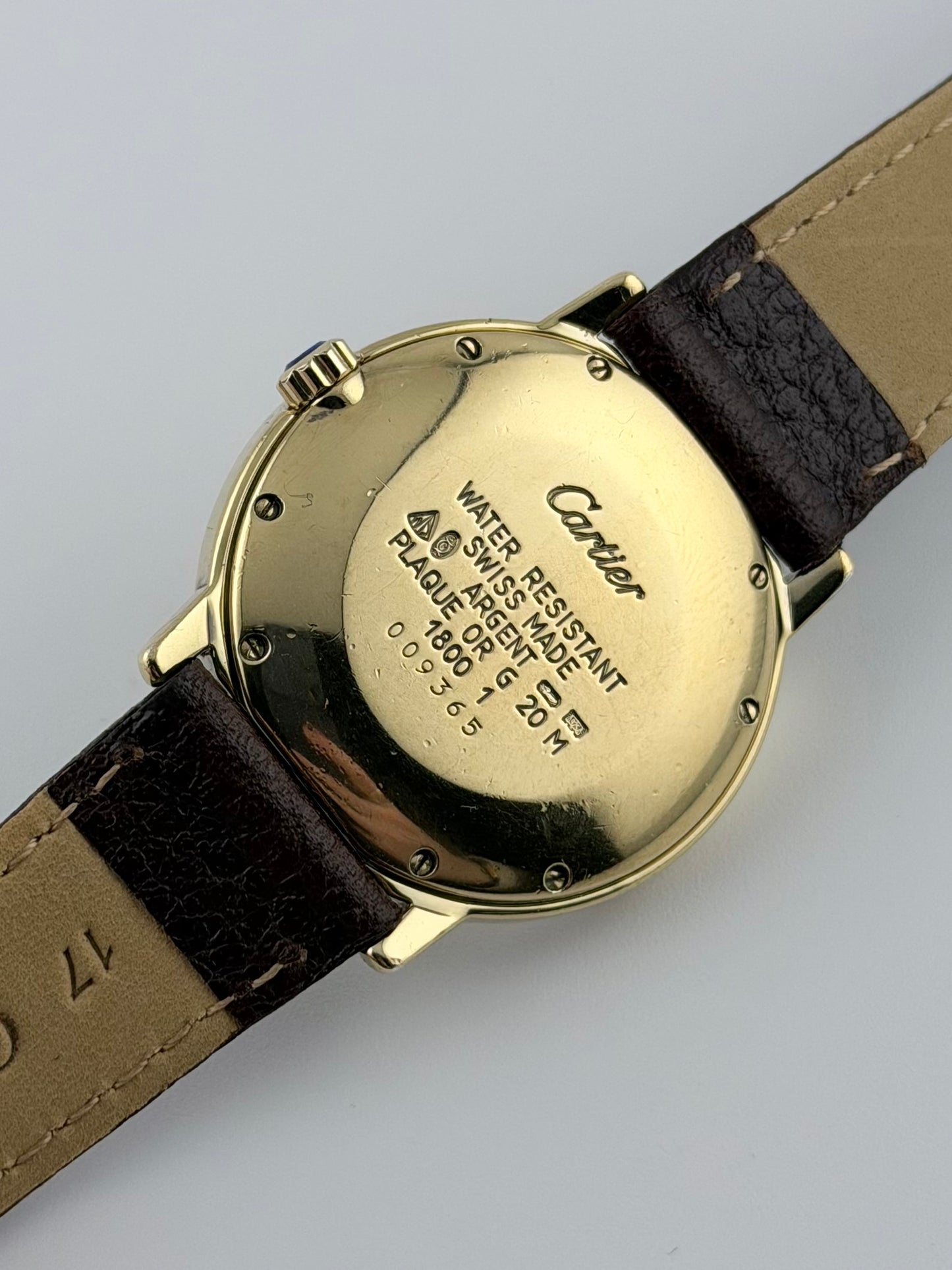 Cartier Must De Paris Ronde Quartz Date - 1800-1