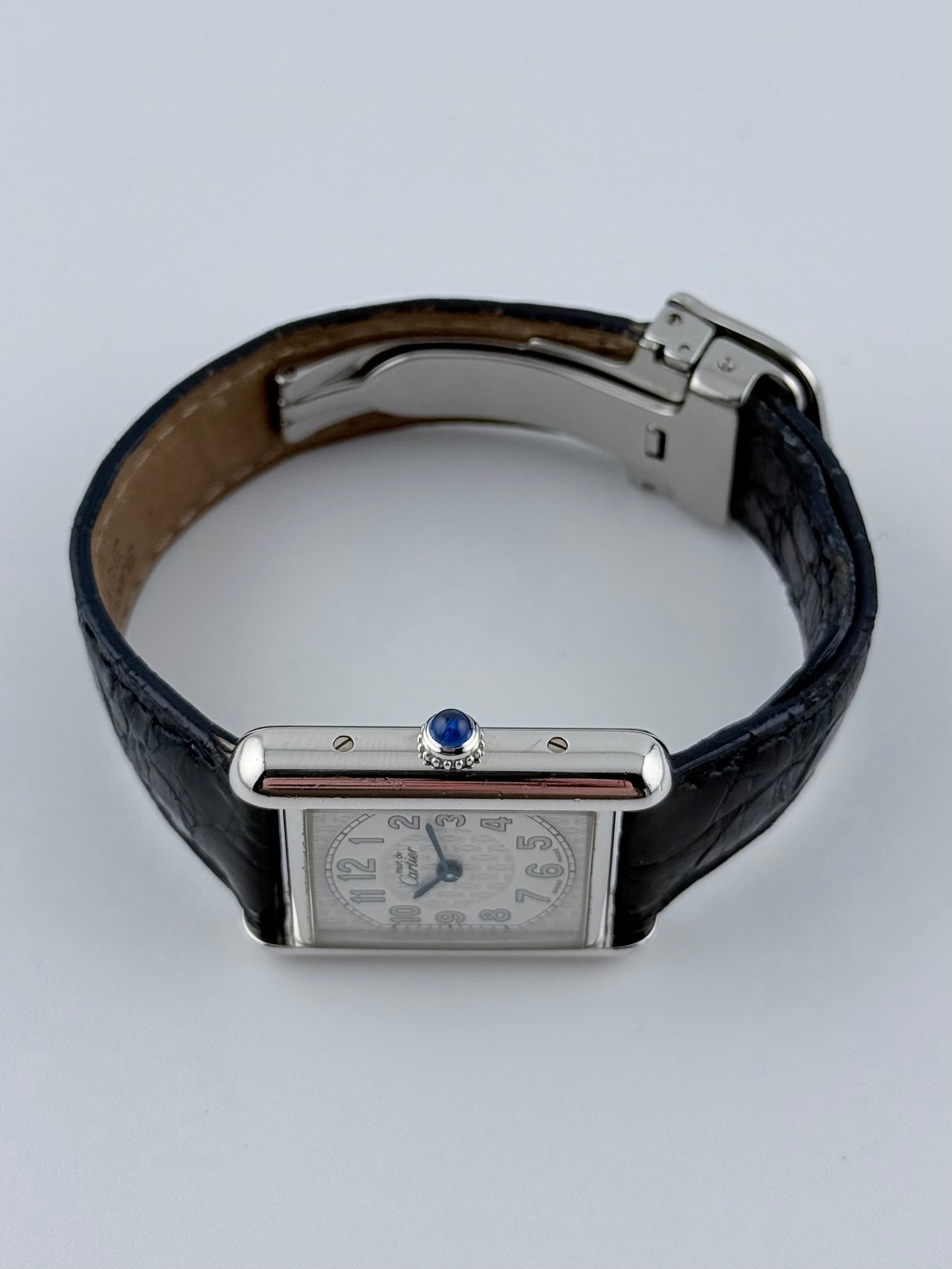 Cartier Must De Tank Quartz - 2416 - Motif Dial - Original Box - Ladies