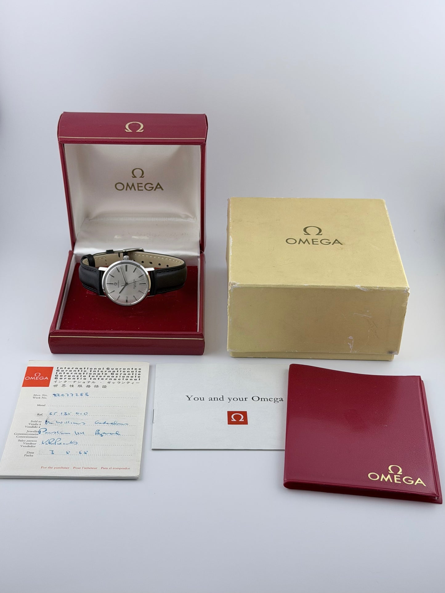 Omega Seamaster DeVille Manual 135.010 - Box and Papers
