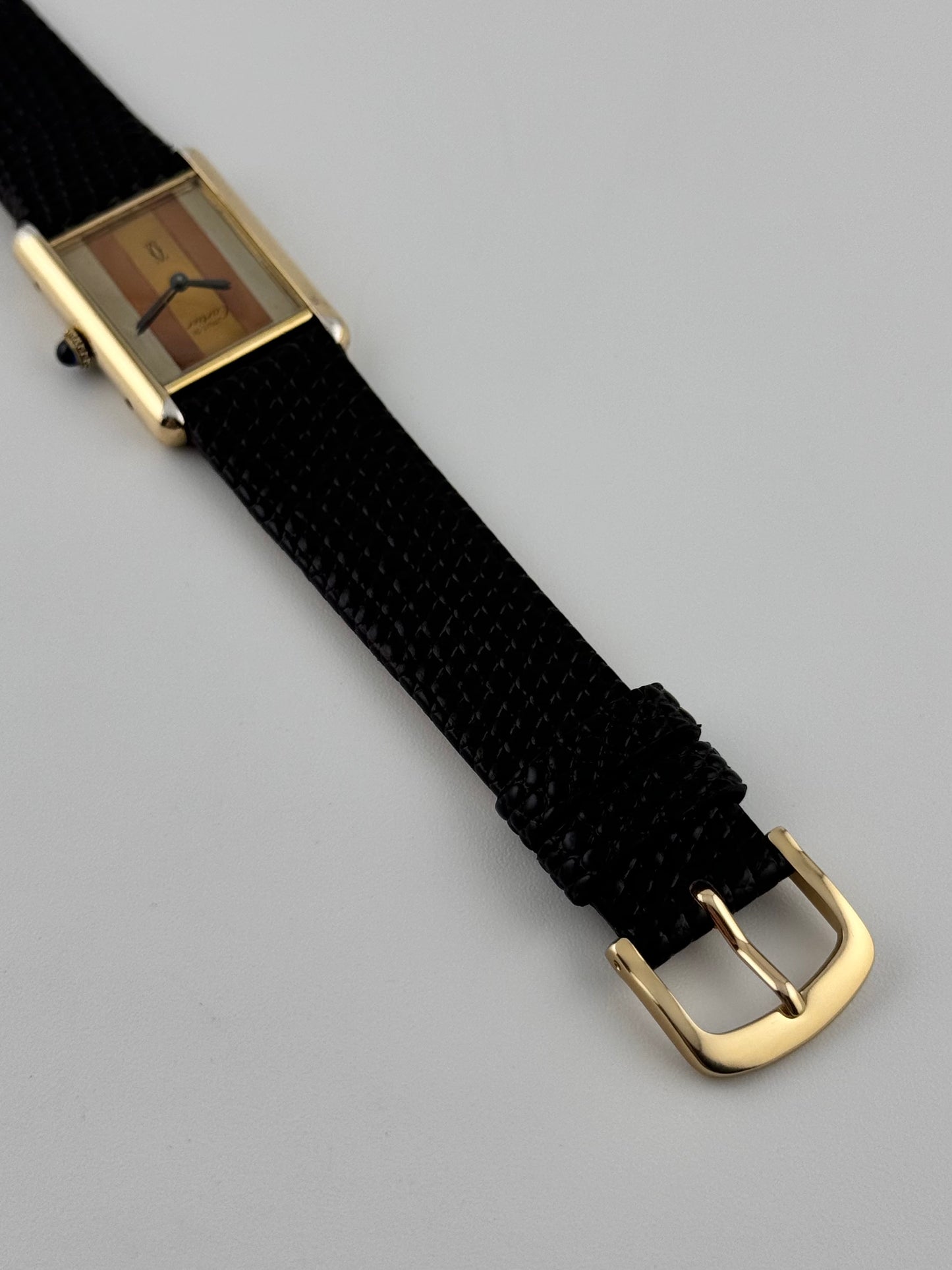 Cartier Must De Paris Tank Manual Wind - 6-168801 Trinity Dial