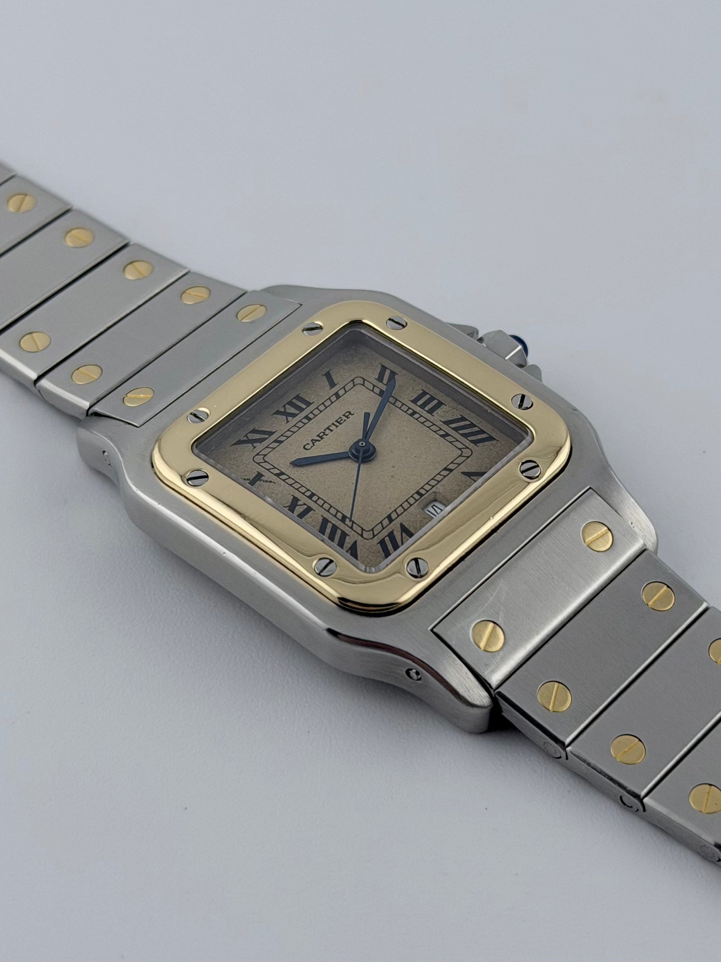 Cartier Santos Galbée Quartz Date – 187901 – Bi-Metal