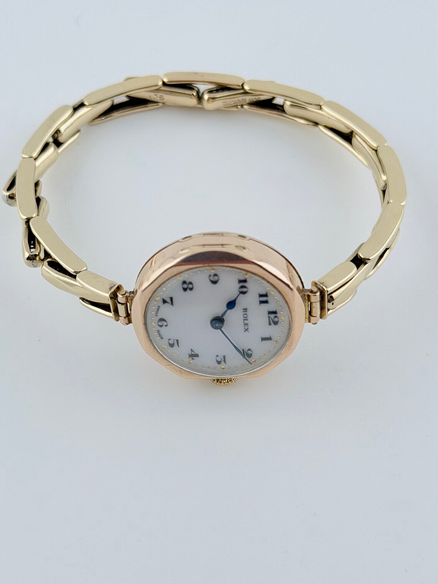 Rolex Ladies Cocktail Watch Manual Wind - Rare 1930 - Solid 9ct Gold