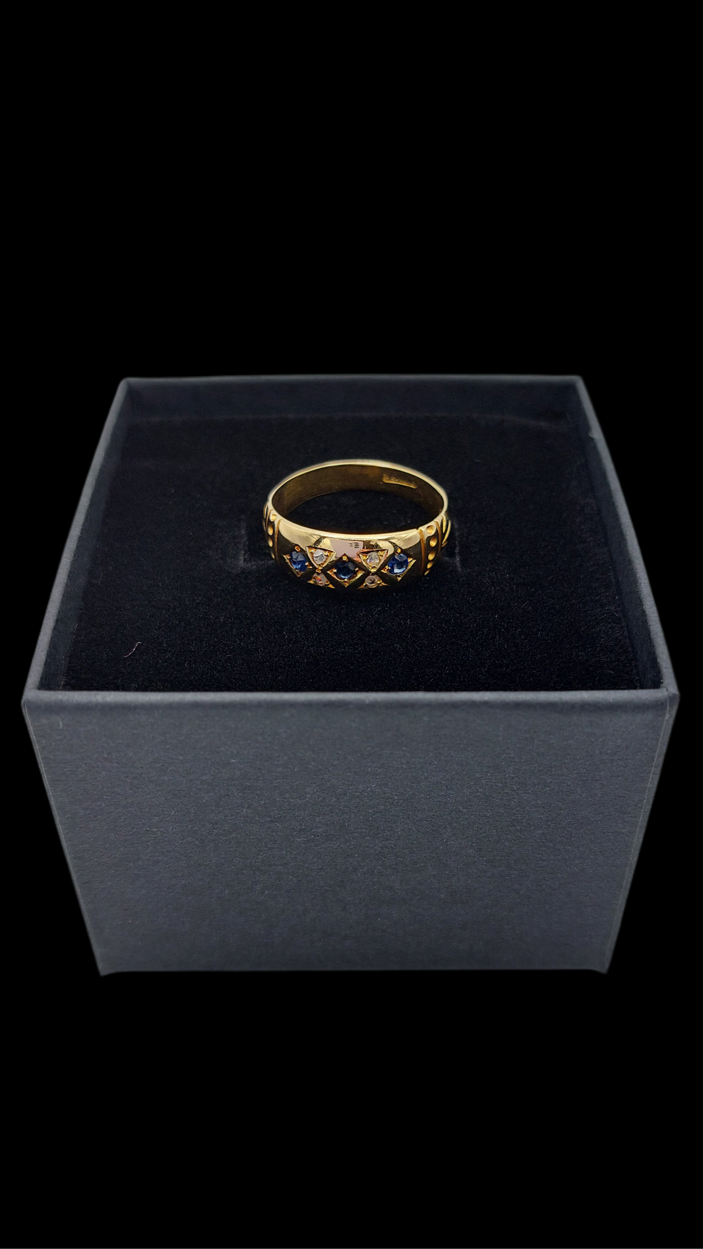 Sapphire and Diamond 18ct Gold Ring