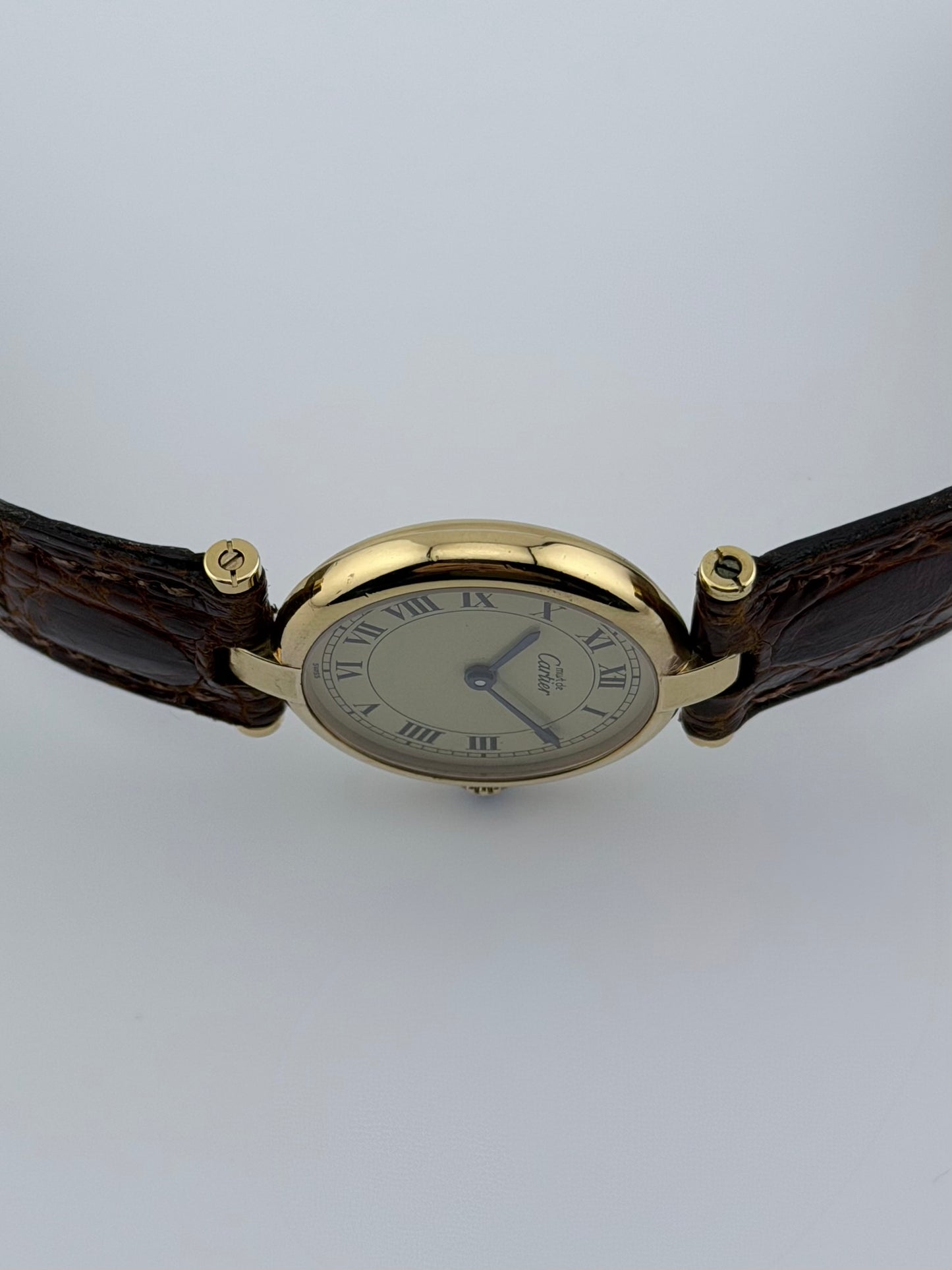 Near Mint! Cartier must de Vendome Quartz - 590003 - Ivory Dial