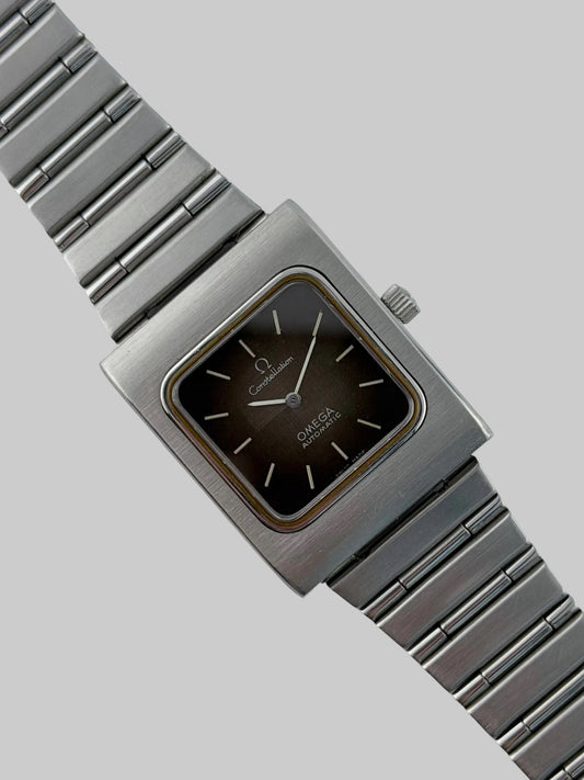 Omega Constellation Tank Automatic ST355.0814 - Brown Metalic Squares Dial