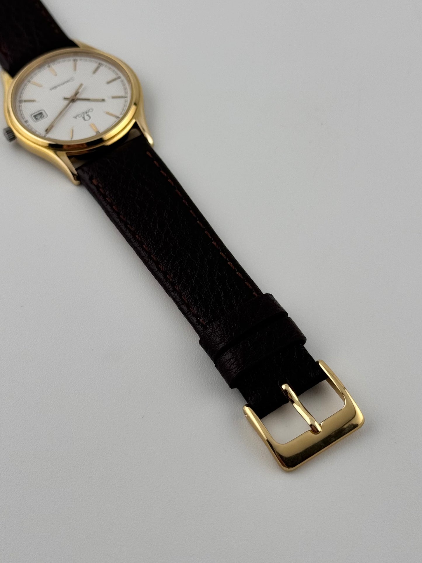Omega Seamaster Quartz 196.0251 Linen-stripe Dial
