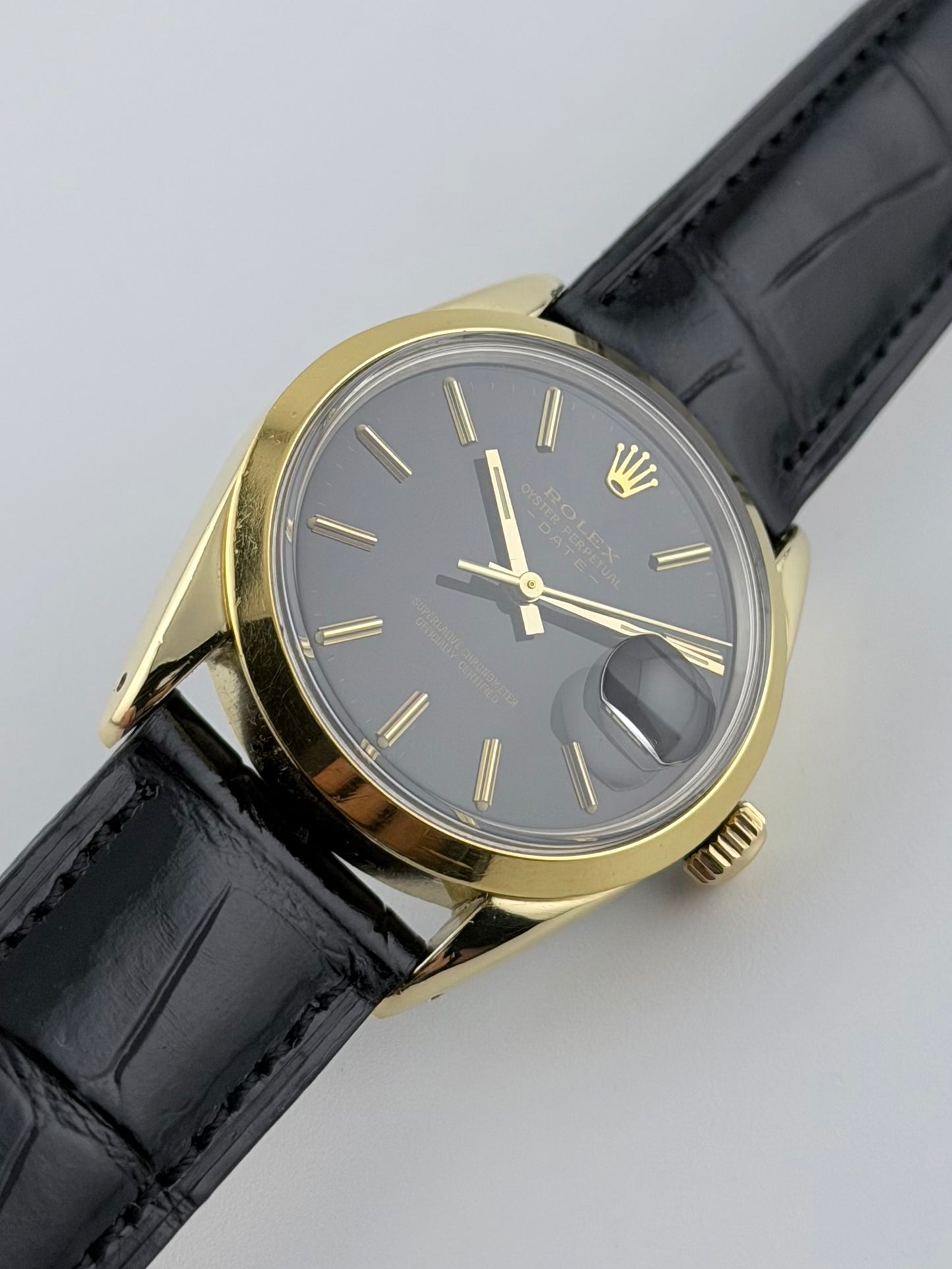 Rolex Oyster Perpetual Date Automatic - 15505 - Rare Black Dial