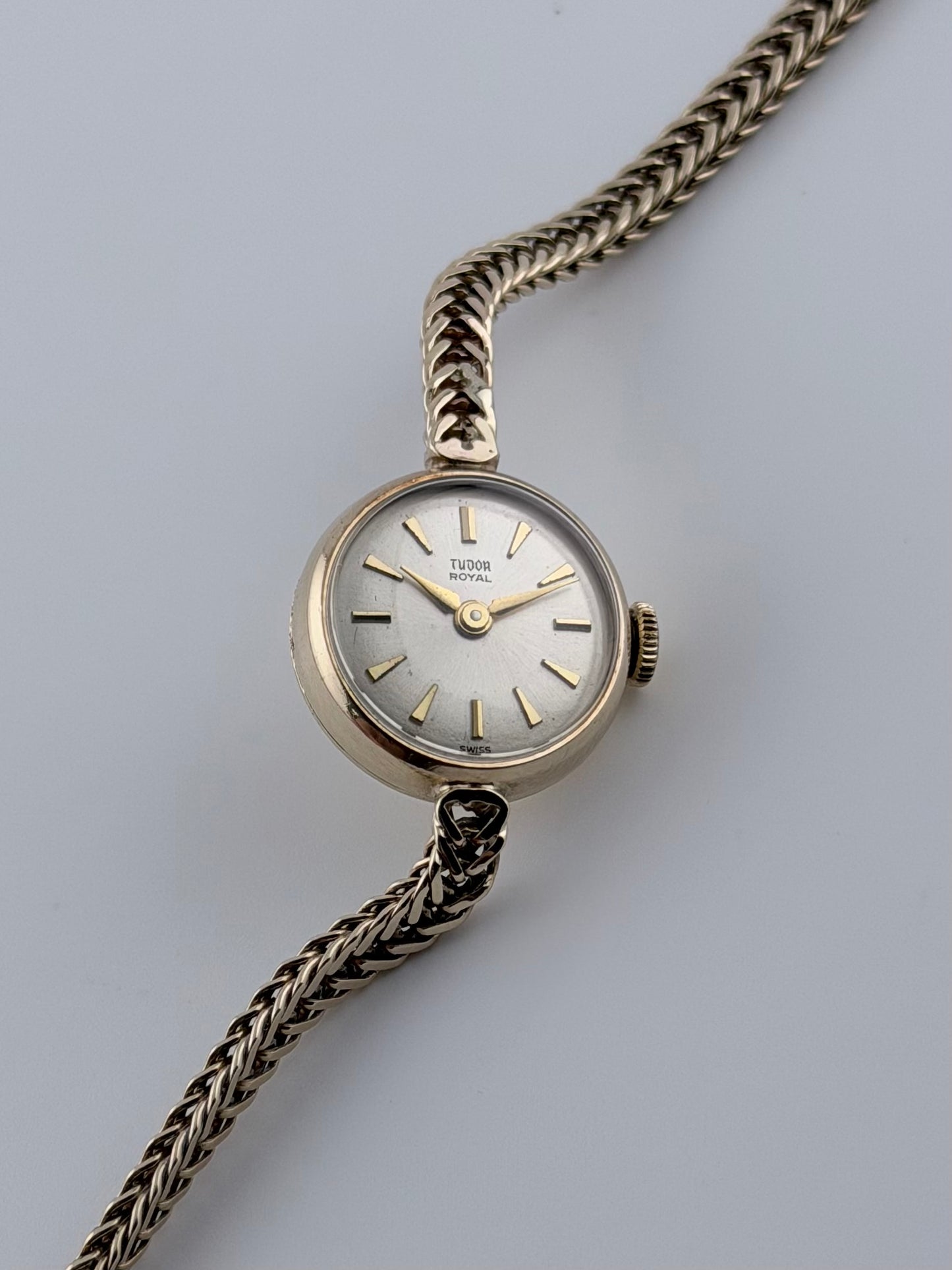 Tudor Royal/Rolex 9ct Manual Wind - Ladies - RARE - original Box, Rolex Case, Bracelet & Crown