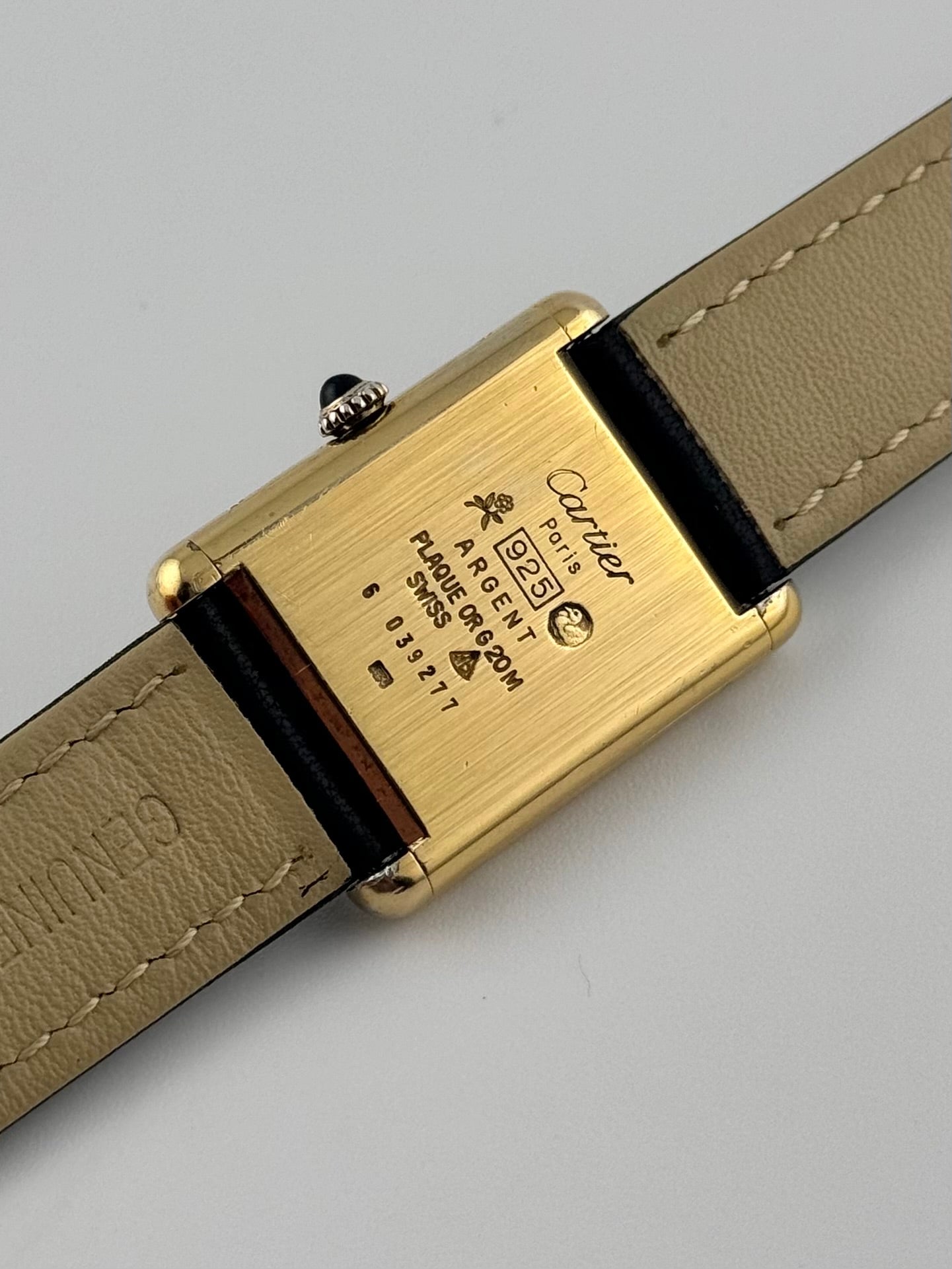 Cartier Must de Cartier Tank - Manual Wind - Black Dial