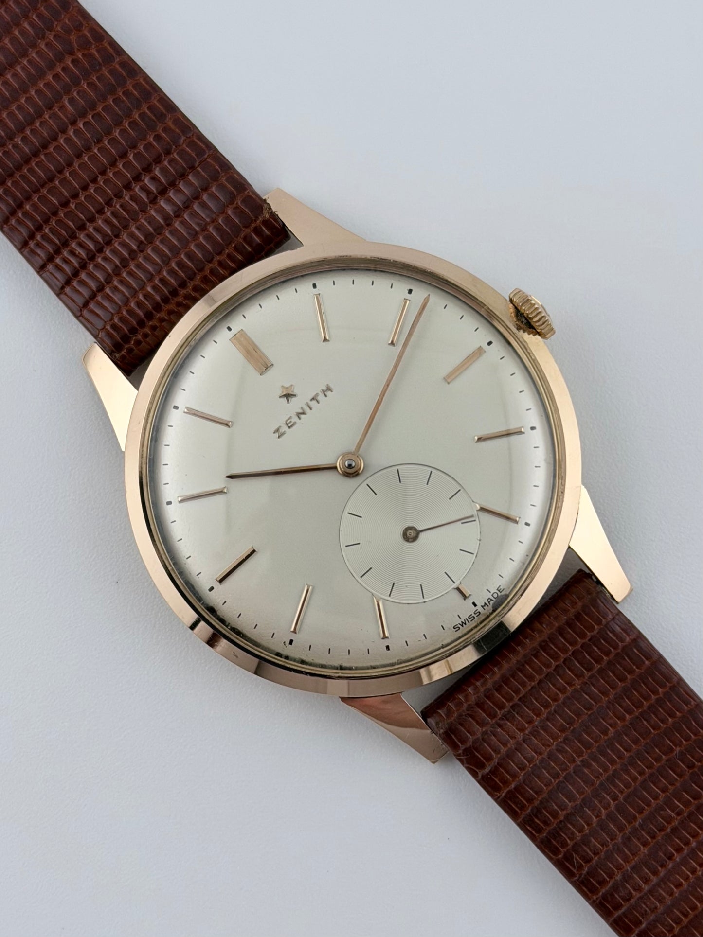 Zenith Sub Seconds Manual Wind 18ct Rose Gold