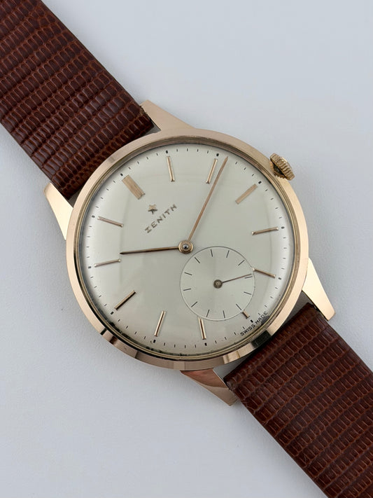 Zenith Sub Seconds Manual Wind 18ct Rose Gold