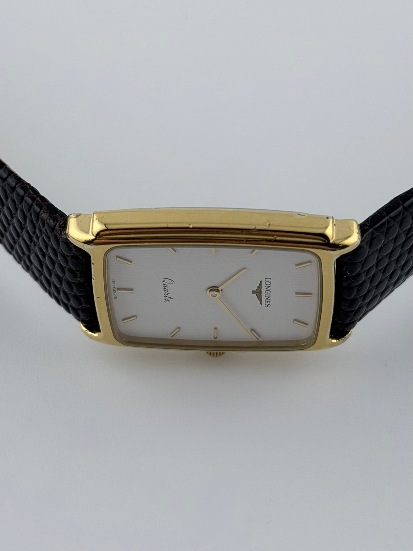 Longines Tank Quartz - L.150 - Guilloché Pattern Dial