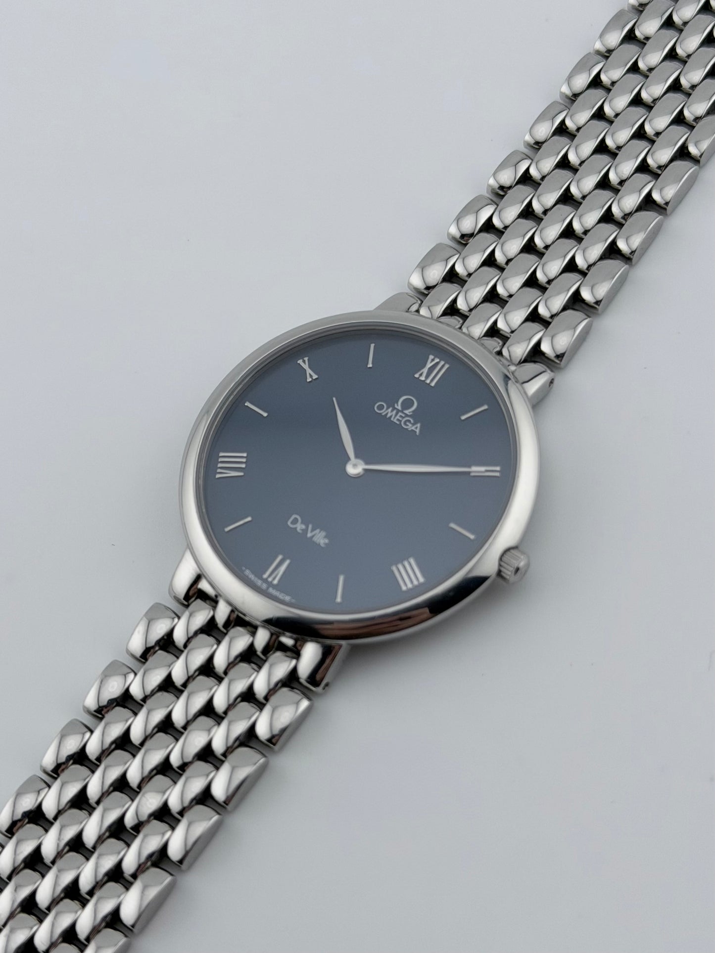 Omega De Ville Quartz 75008300 - Navy Blue Dial - FULL SET!