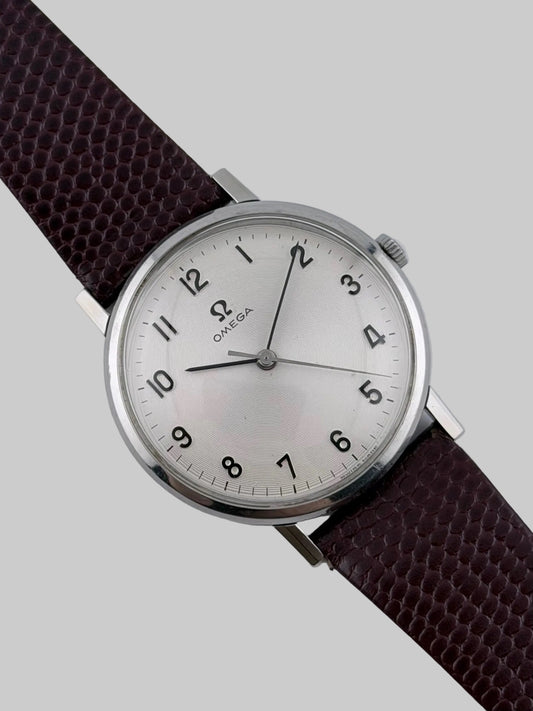 Omega Geneve Manual Wind 131.019 - Ultra Rare - Arabic Dial - Concentric Circles
