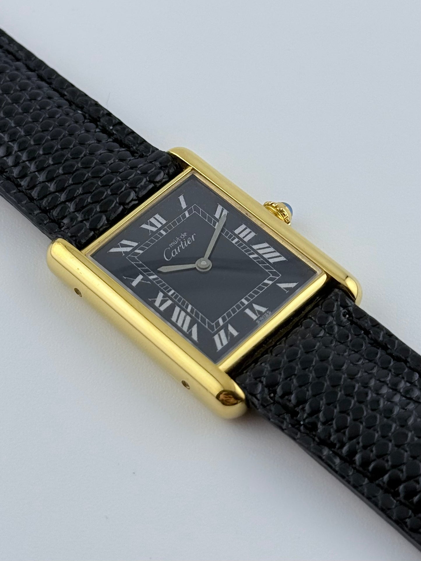 Cartier Must De Tank Manual Wind - 6 - Black Dial
