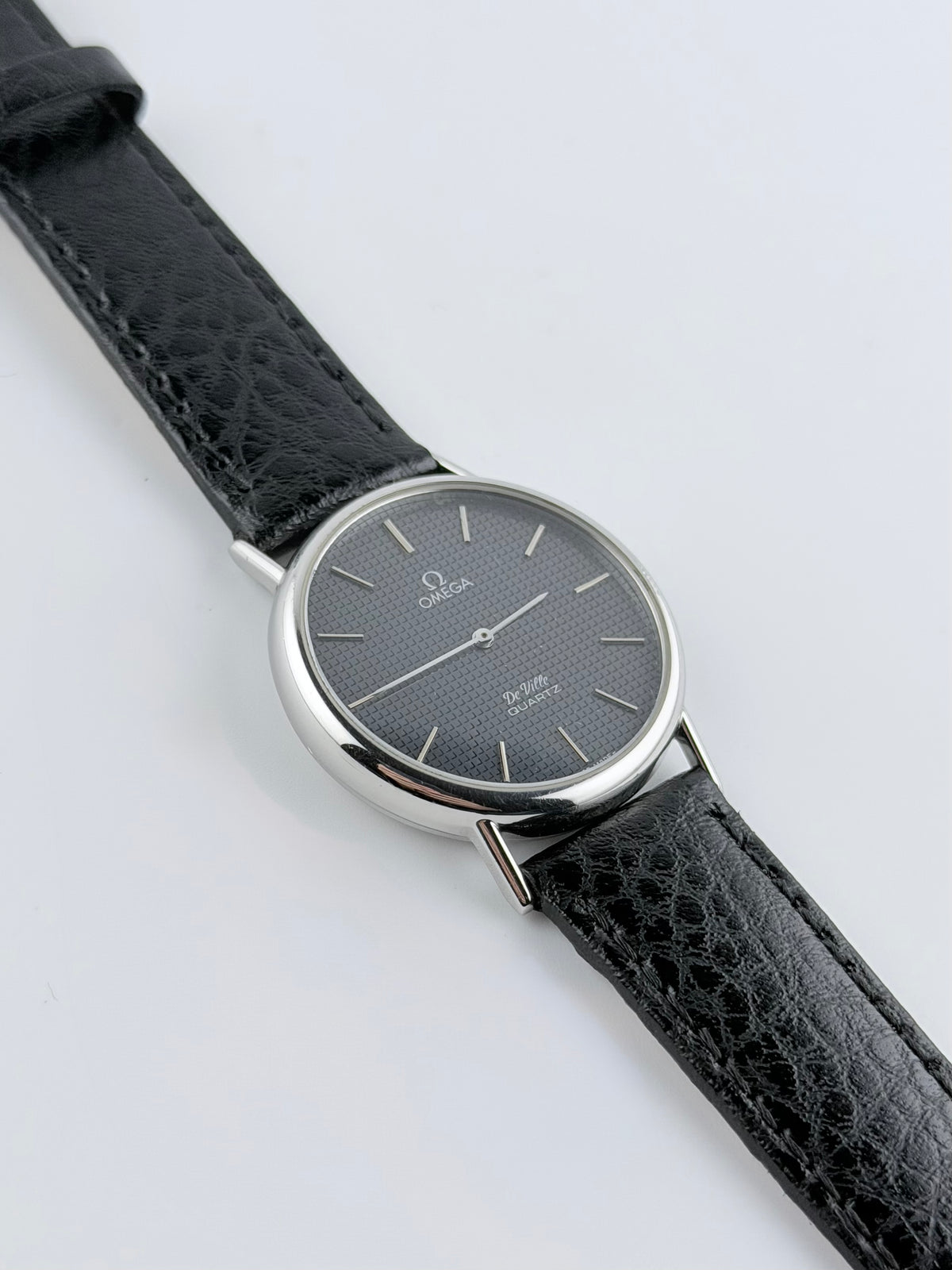 Omega De Ville Quartz 191.0092 Grey Waffle Dial