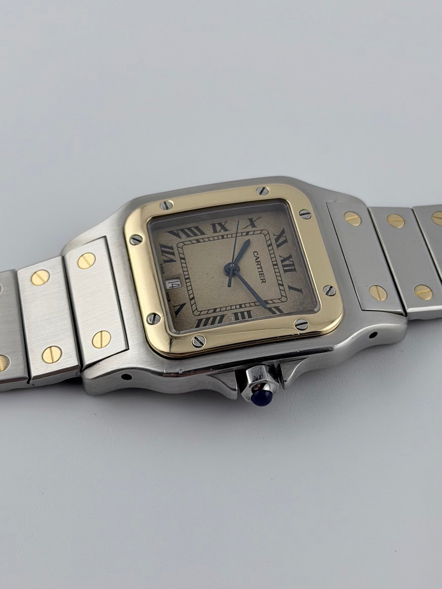 Cartier Santos Galbée Quartz Date – 187901 – Bi-Metal