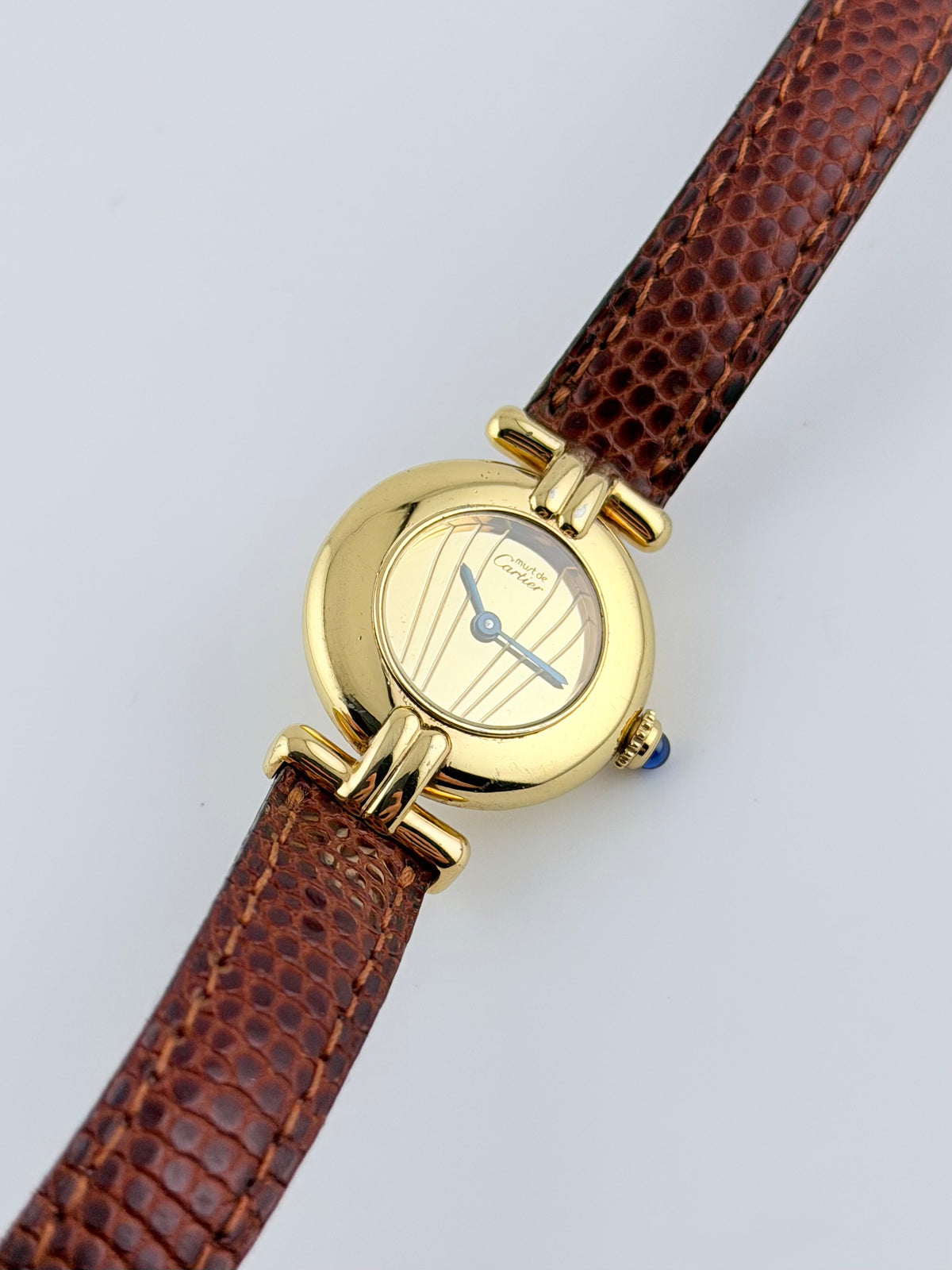 Cartier must de Colisee Quartz - 590002 - Ladies - Gold Art-Deco Dial - Original Strap and Buckle