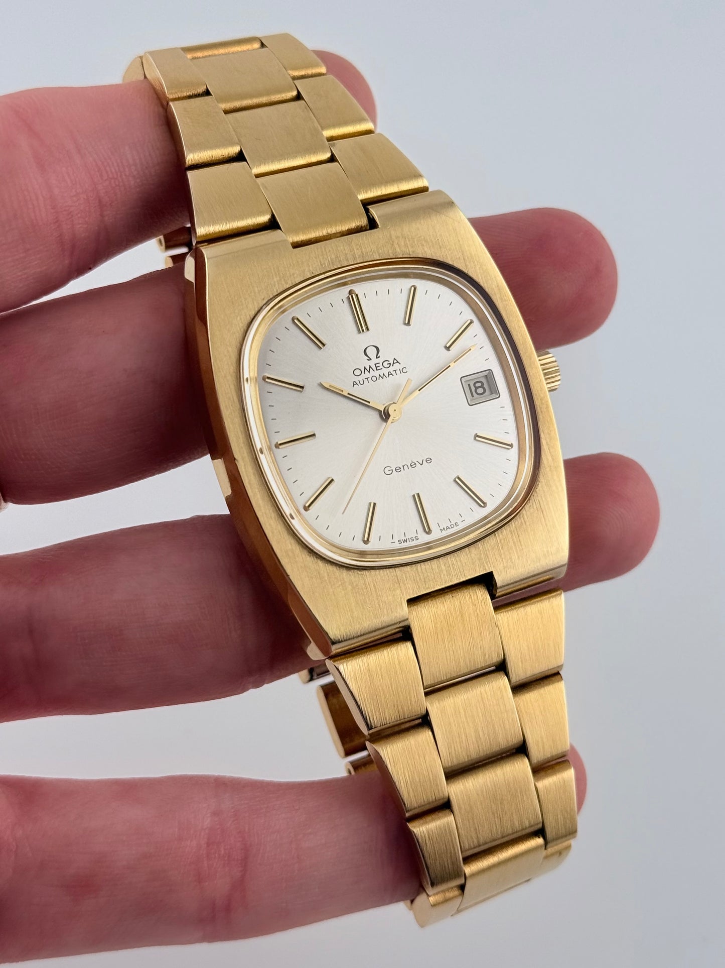 Omega Geneve Automatic Date TV Dial - 166.0191 - FULL SET!