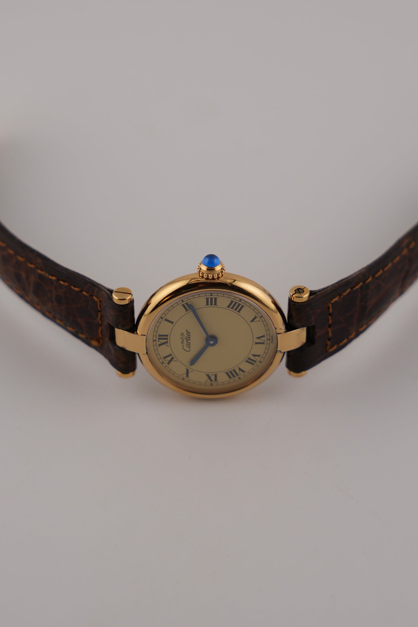 Cartier must de Vendome Quartz - 590004 - Ladies - Ivory Dial - Original Strap