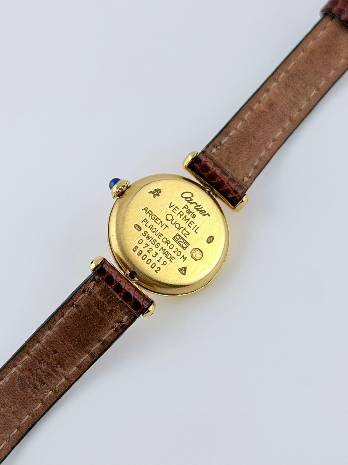 Cartier must de Colisee Quartz - 590002 - Ladies - Gold Art-Deco Dial - Original Strap and Buckle