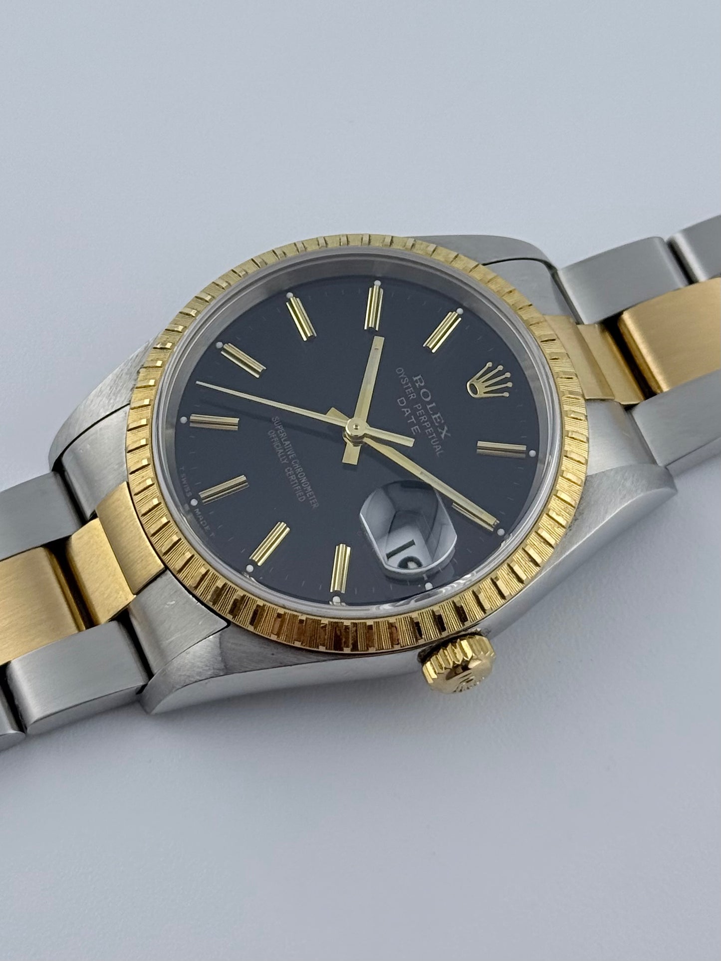 Rolex Oyster Perpetual Date - Two-Tone - 15233 - Box and Papers
