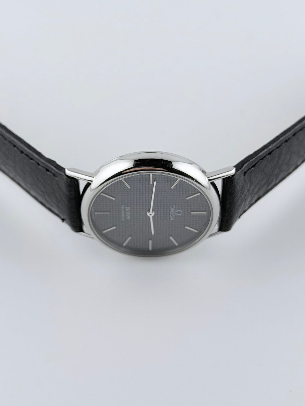Omega De Ville Quartz 191.0092 Grey Waffle Dial