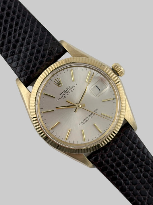 Rolex Oyster Perpetual Date Automatic - 1503 - Solid 14kt Gold - Original Box