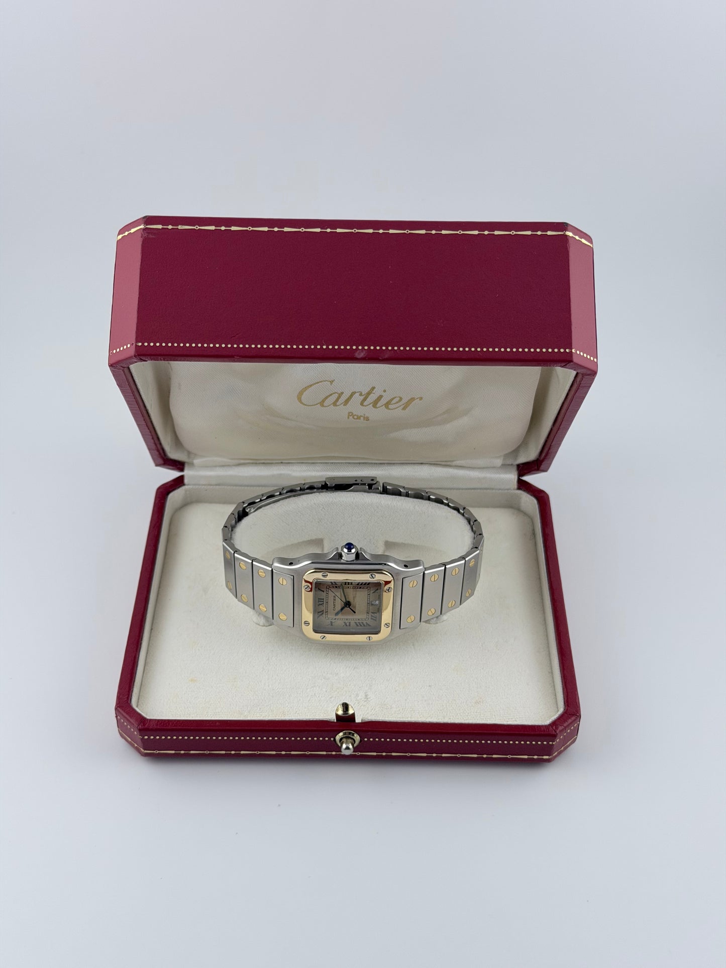 Cartier Santos Galbée Quartz Date – 187901 – Bi-Metal