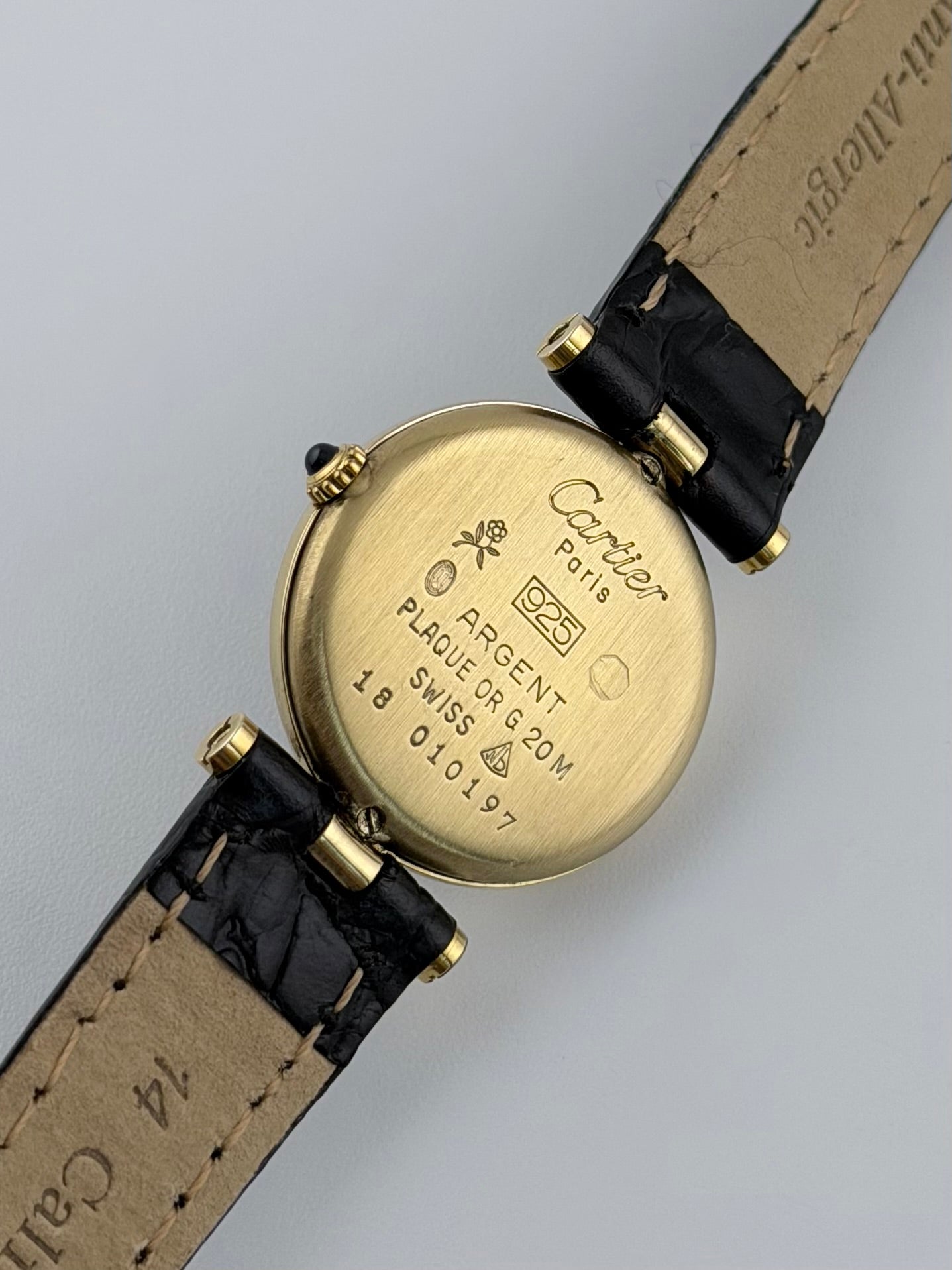 Cartier Must de Vendome Quartz - 18 - Lapis Dial - Ladies