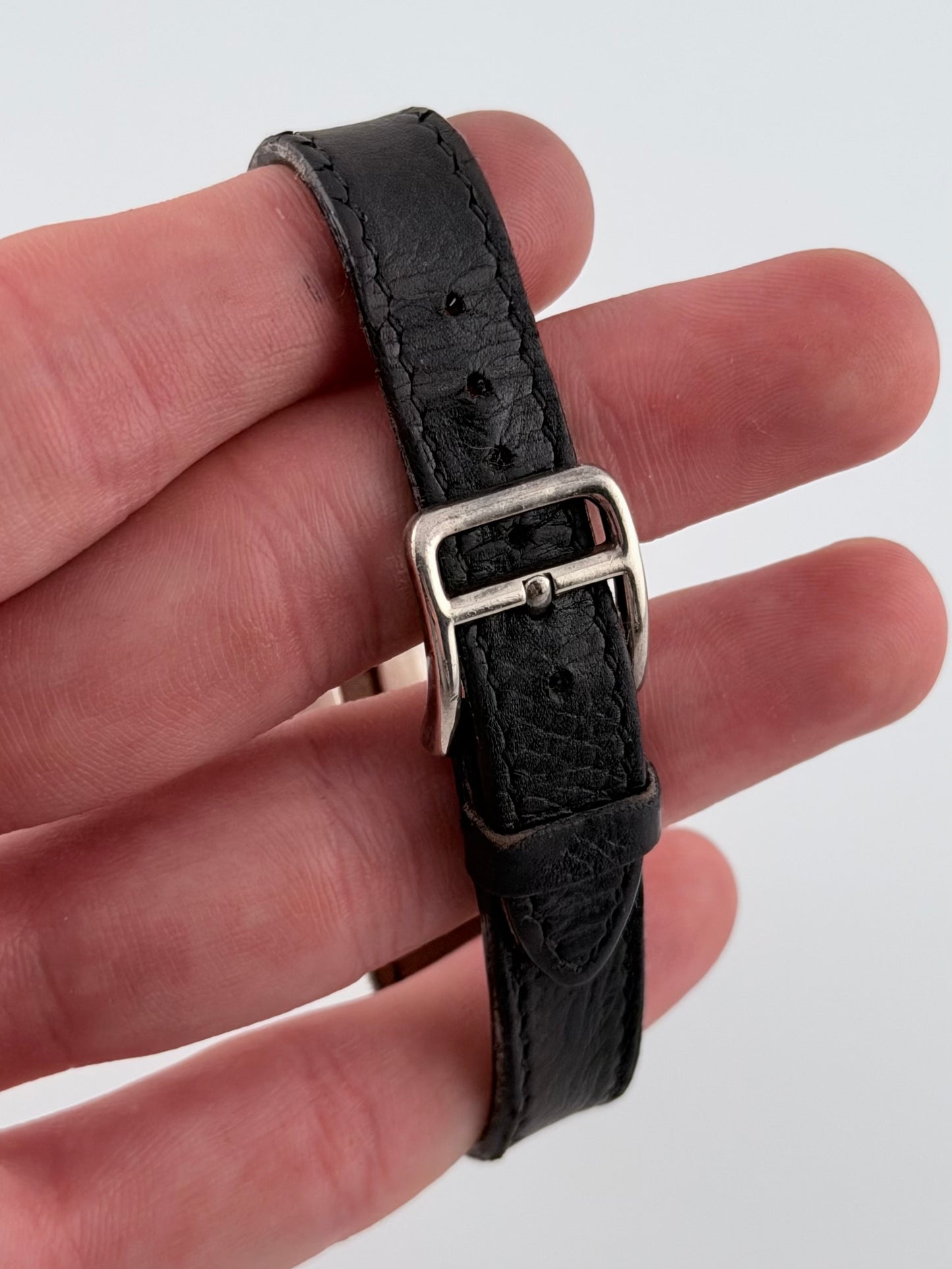 Hermes Paris Kelly Lock Watch -  Rare Solid 925 Silver - Ladies