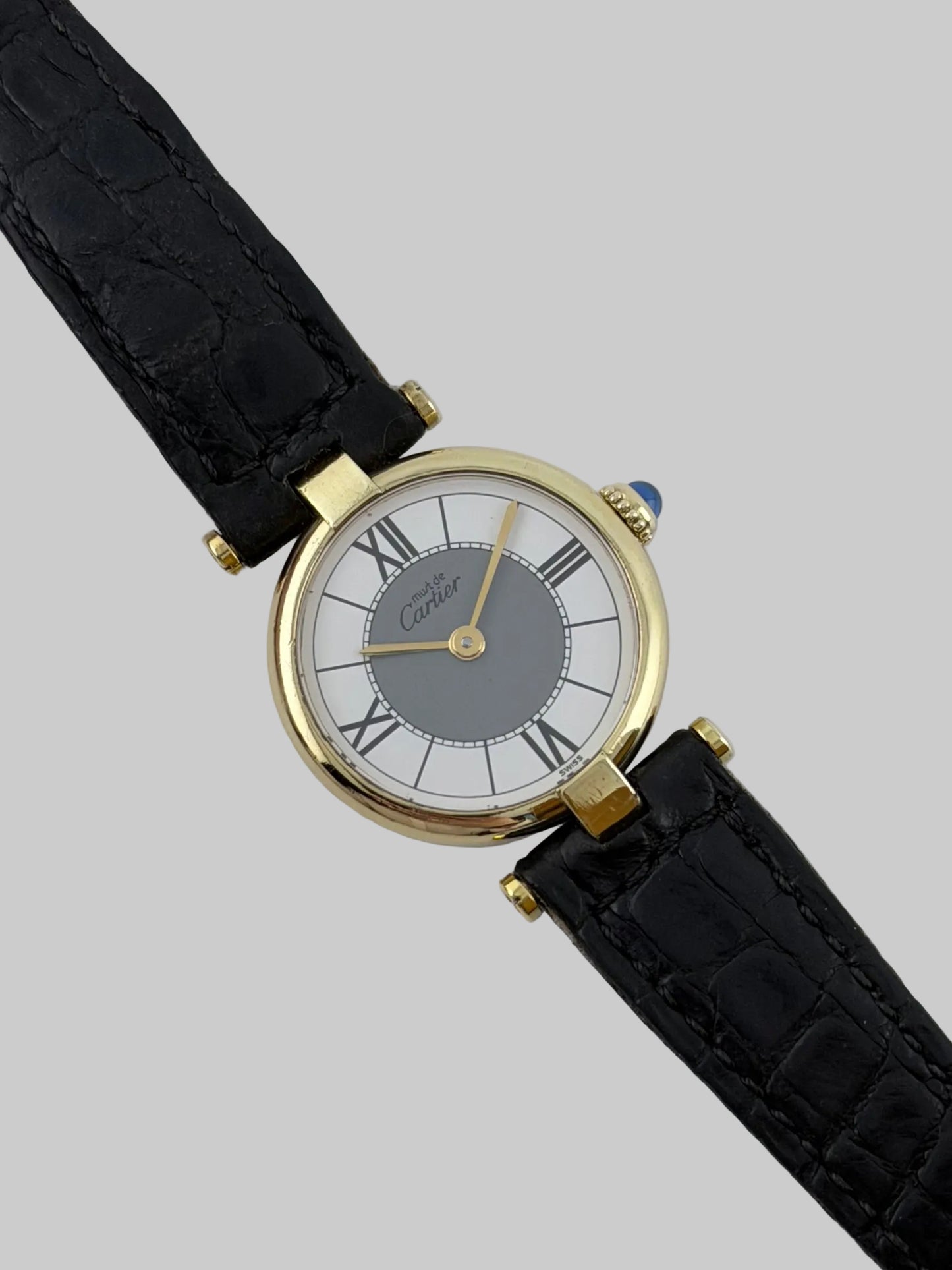 Cartier must de Vendome Quartz - 590004 - White & Grey Dial - Ladies