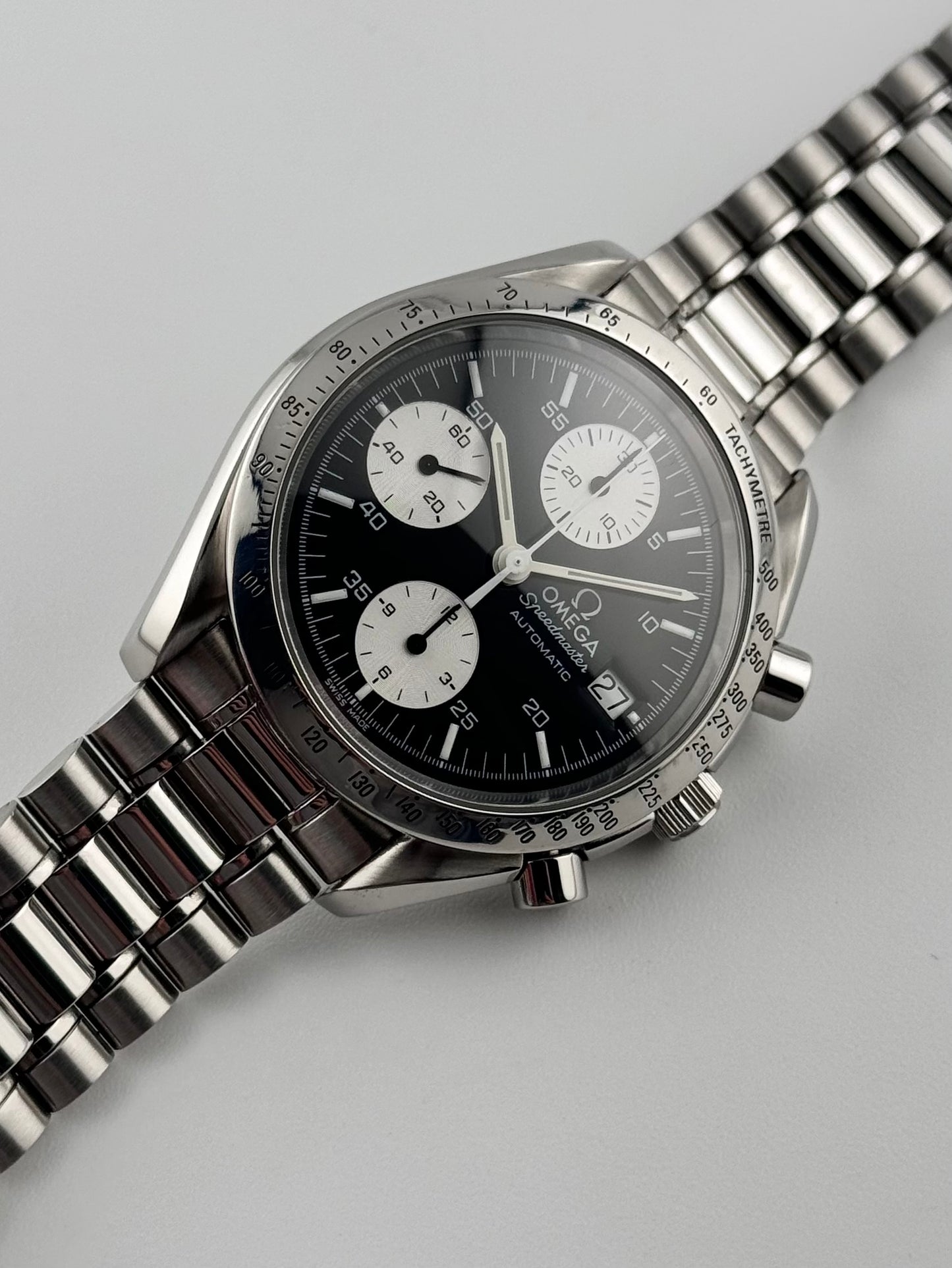 Omega Speedmaster Automatic Date - 175.0043 - Rare Reverse Panda Dial