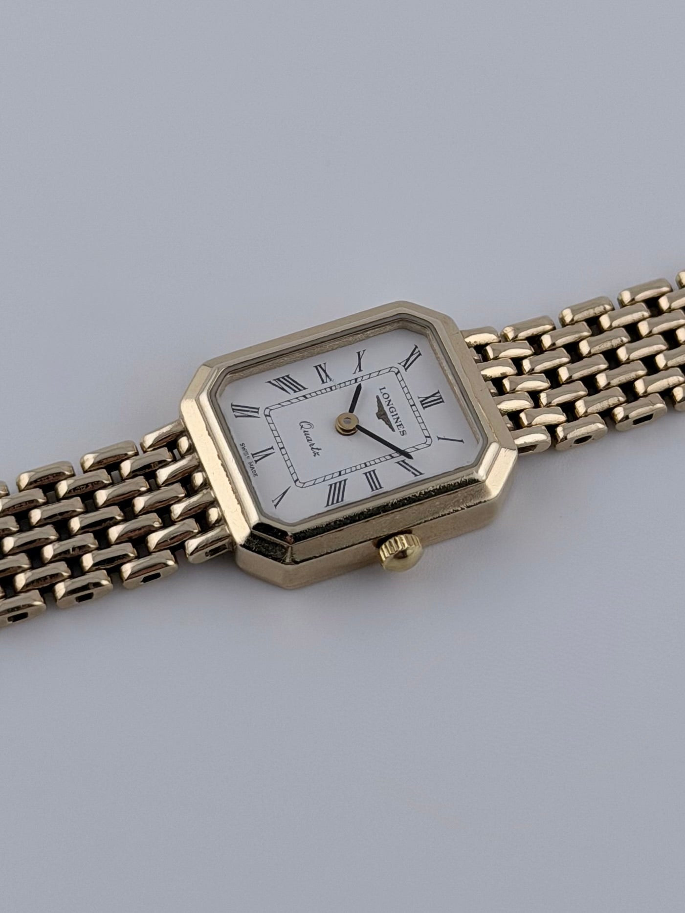 Longines Tank Quartz Solid 9k Gold | Box & Papers | Ladies