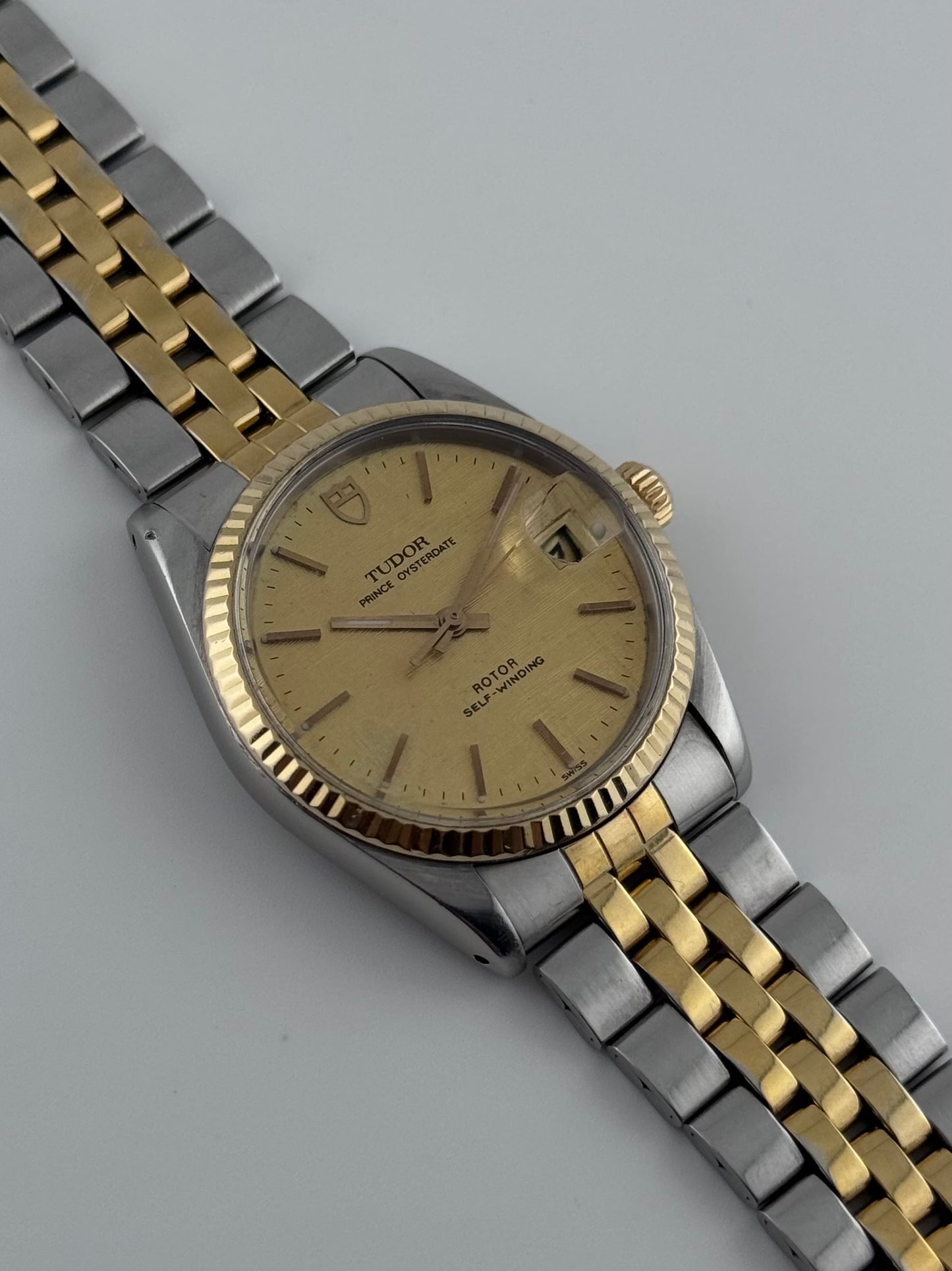 Tudor Prince Oysterdate Rotor Self-Winding - 75203 - Linen Dial