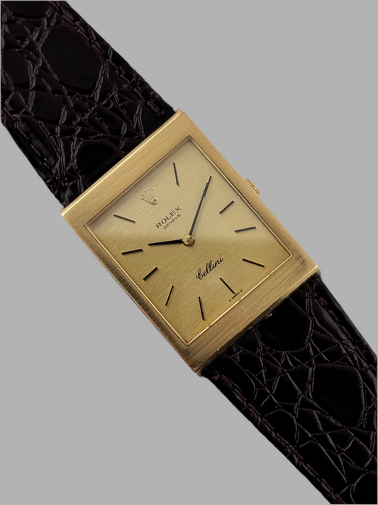 Rolex Geneve Cellini Tank Manual Wind - 18ct Gold - 4014
