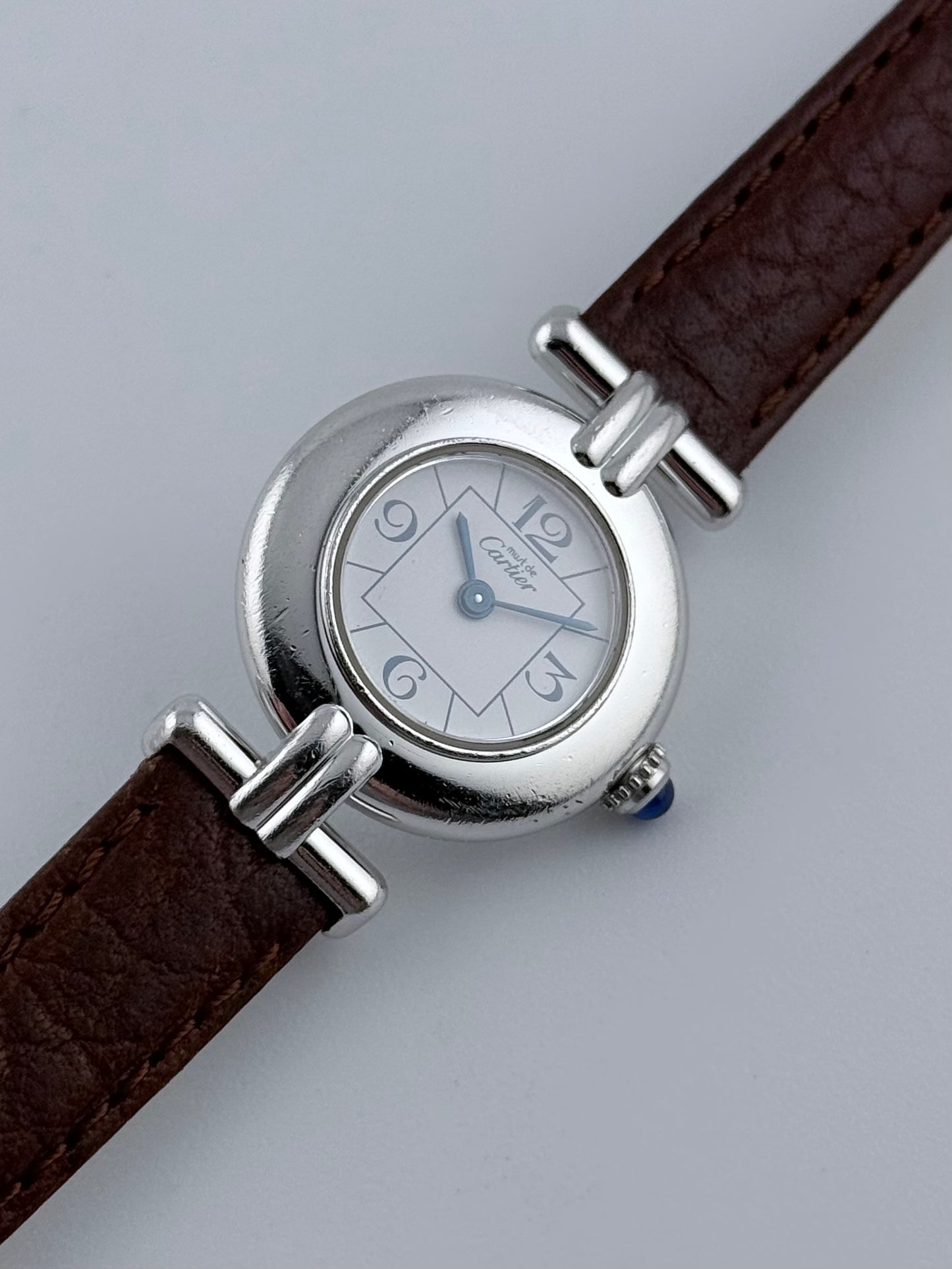 Cartier must de Colisee Quartz - 2411 Sterling Silver - Ladies