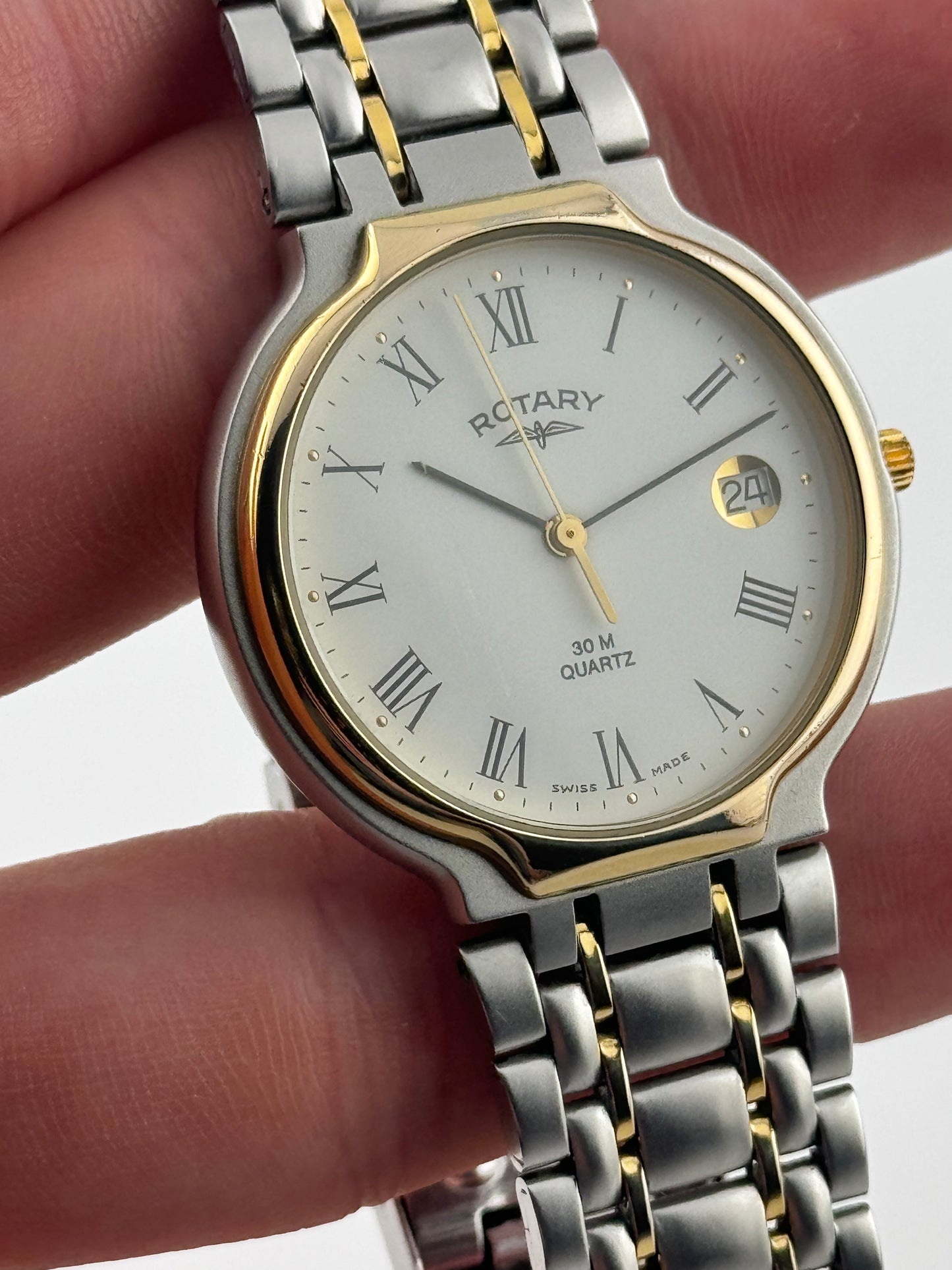 Rotary 30m Quartz - Date - with BOX