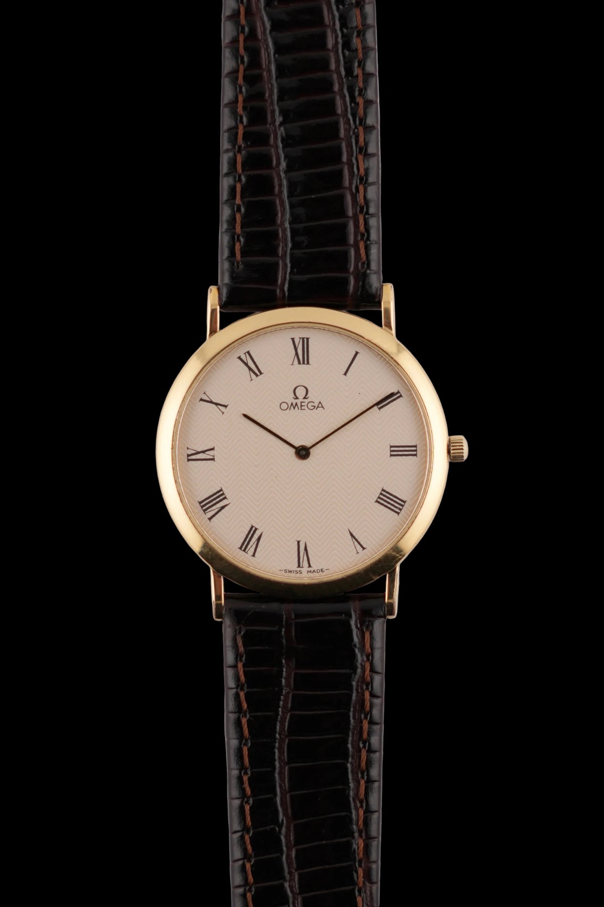 Omega De Ville Quartz - 195.0075.1 - Herringbone Dial - Original Box