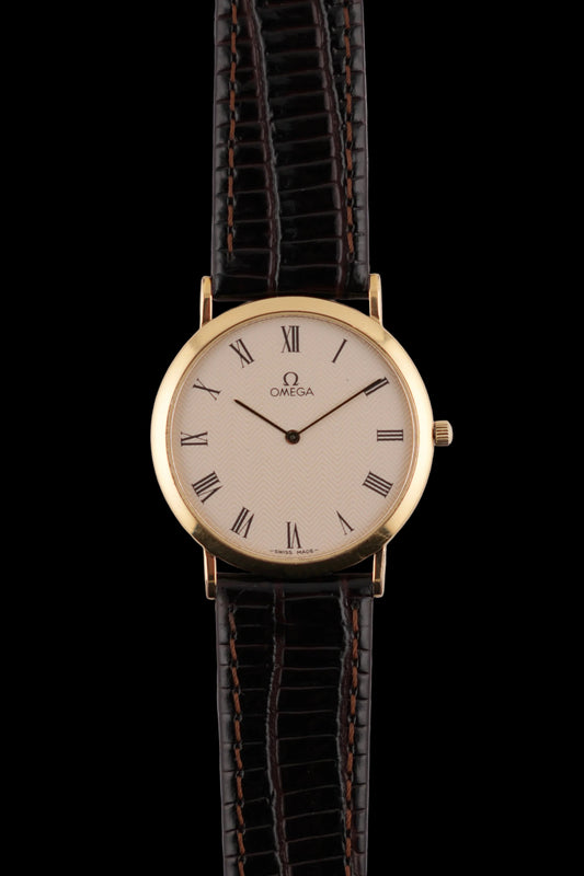 Omega De Ville Quartz - 195.0075.1 - Herringbone Dial - Original Box