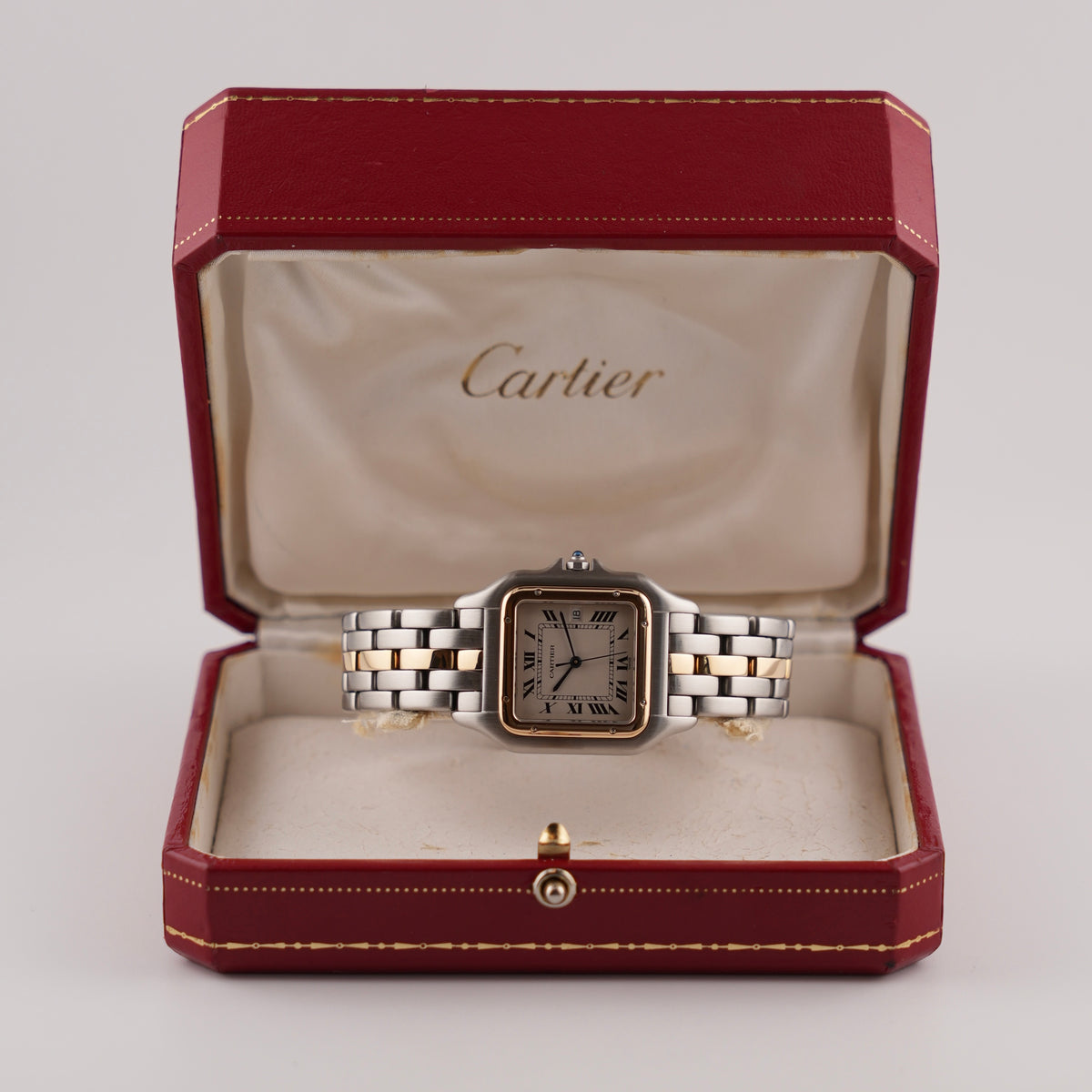 Cartier Panthere Jumbo Quartz Date - 187957 - Two-Tone - Exceptional Condition