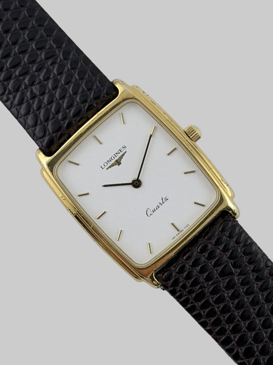 Longines Tank Quartz - L.150 - Guilloché Pattern Dial