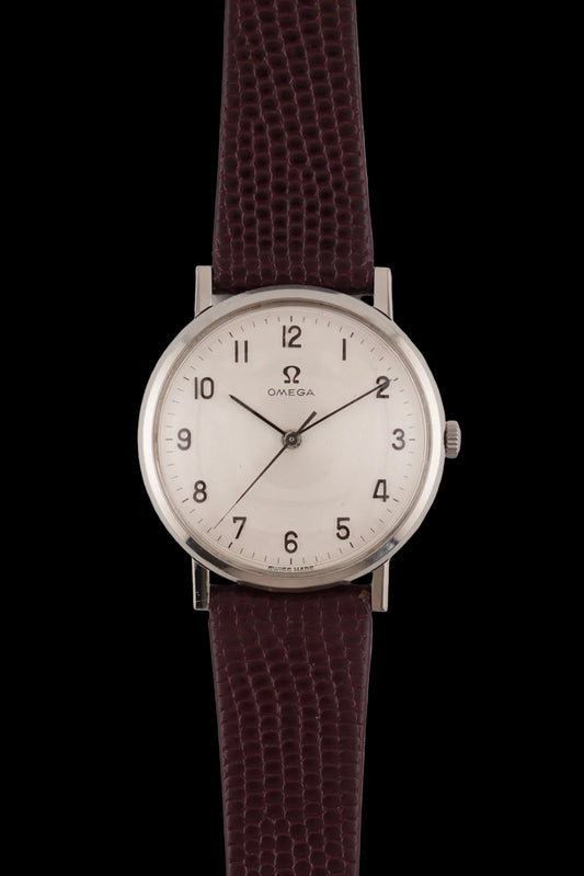 Omega Geneve Manual Wind 131.019 - Ultra Rare - Arabic Dial - Concentric Circles