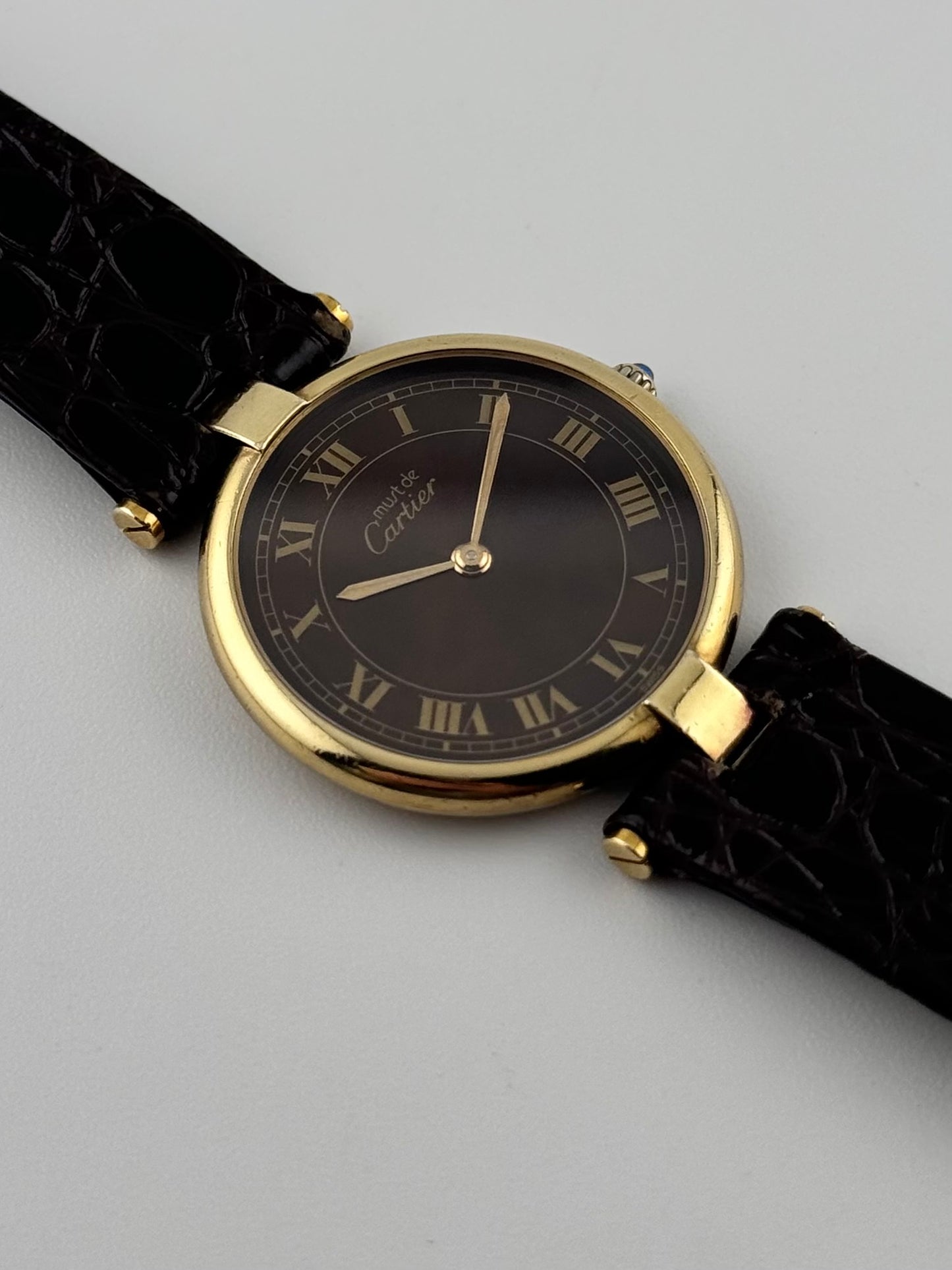 Cartier Must De Vendome Quartz - 17 - Ultra Rare Wood Dial