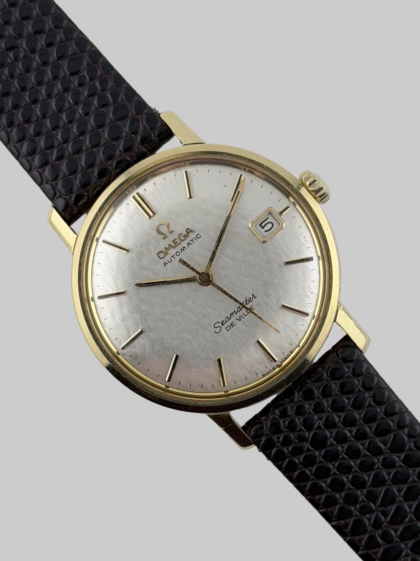 Omega Seamaster De Ville Automatic Fishscale Dial - 18ct Gold - 166.020