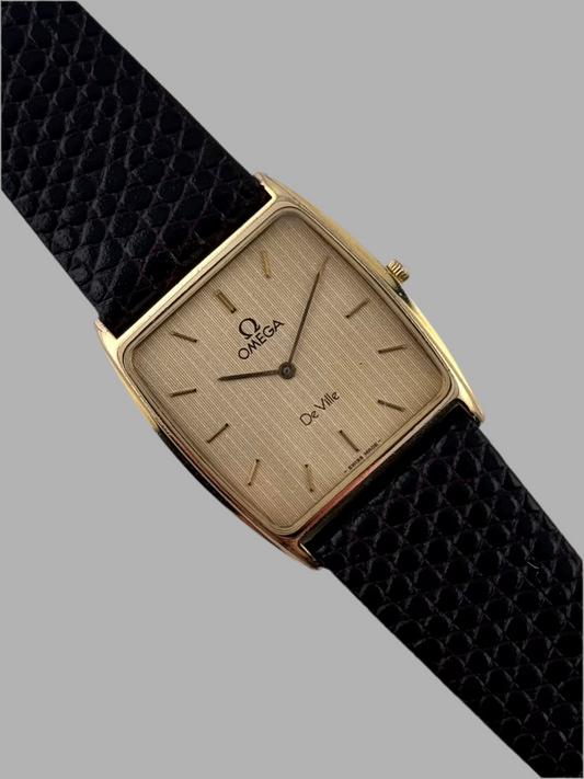 Omega De Ville Tank Quartz 191.0208 - Rare Tapestry Stardust Dial