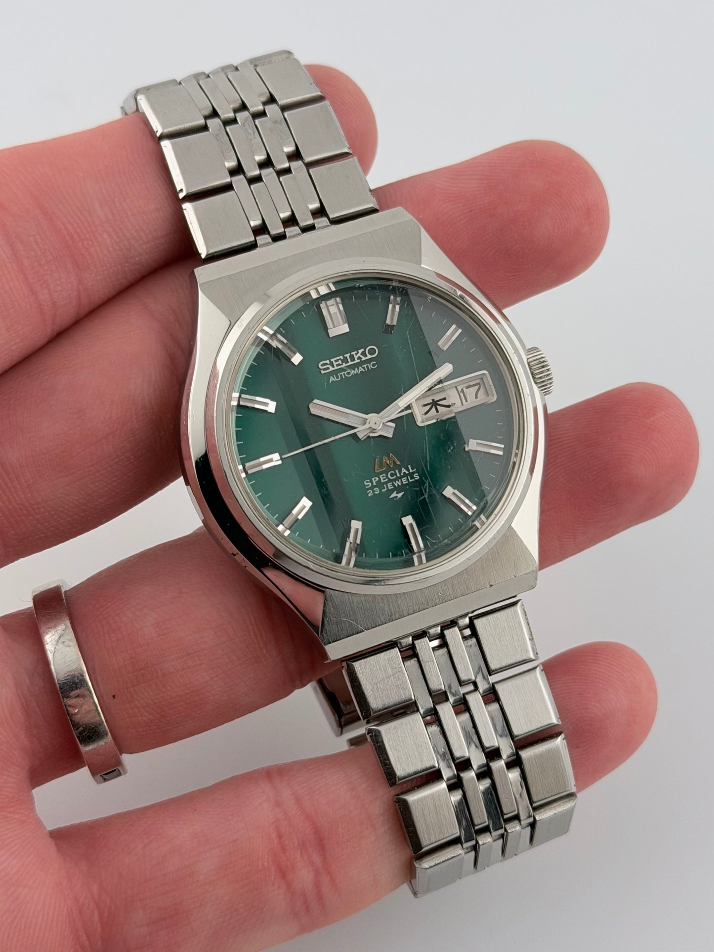 Seiko Lord Matic Special - 5216-7040 - JDM - Faceted Crystal - Rare