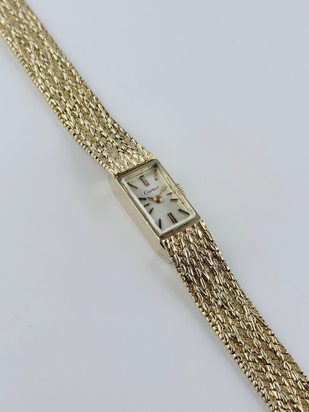 Cartier New York 1940s/1950s Manual Wind - Rare - Concord Collaboration - Solid 14K Gold with Box - Ladies
