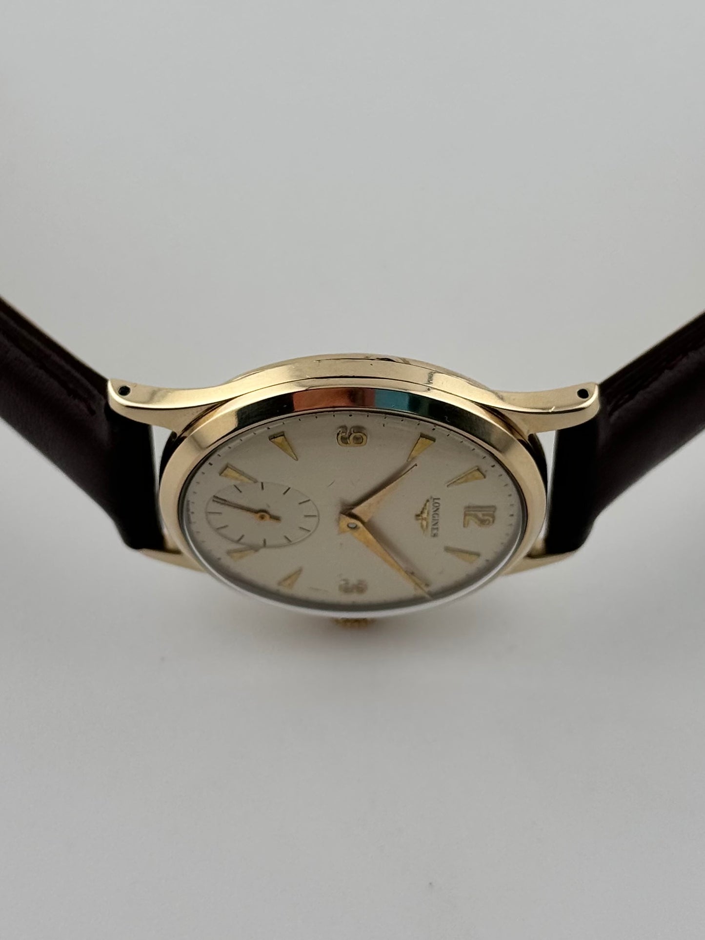 Longines Manual Wind Sub Seconds 9ct Gold